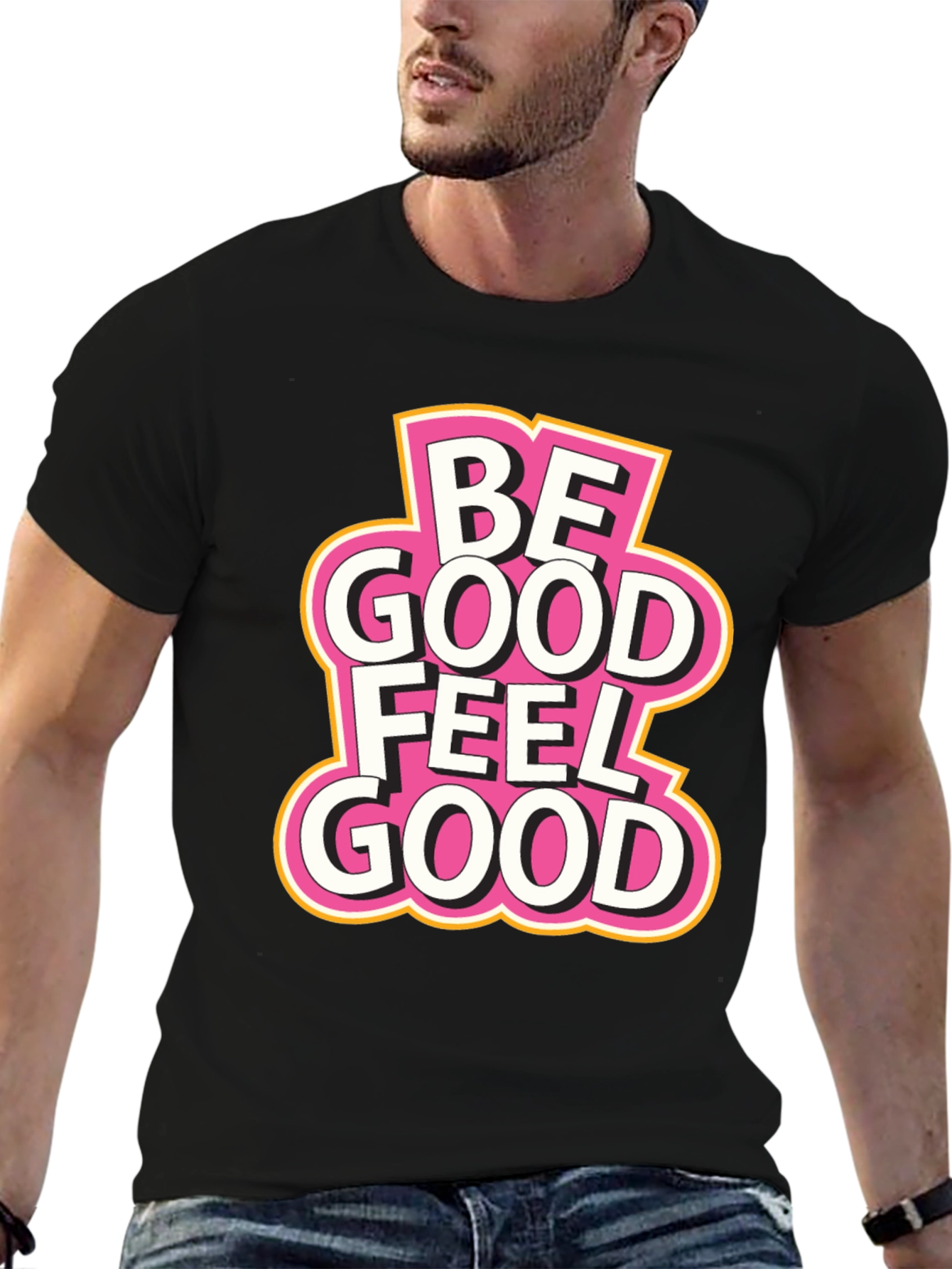 Be Good Feel Good Black T-Shirt