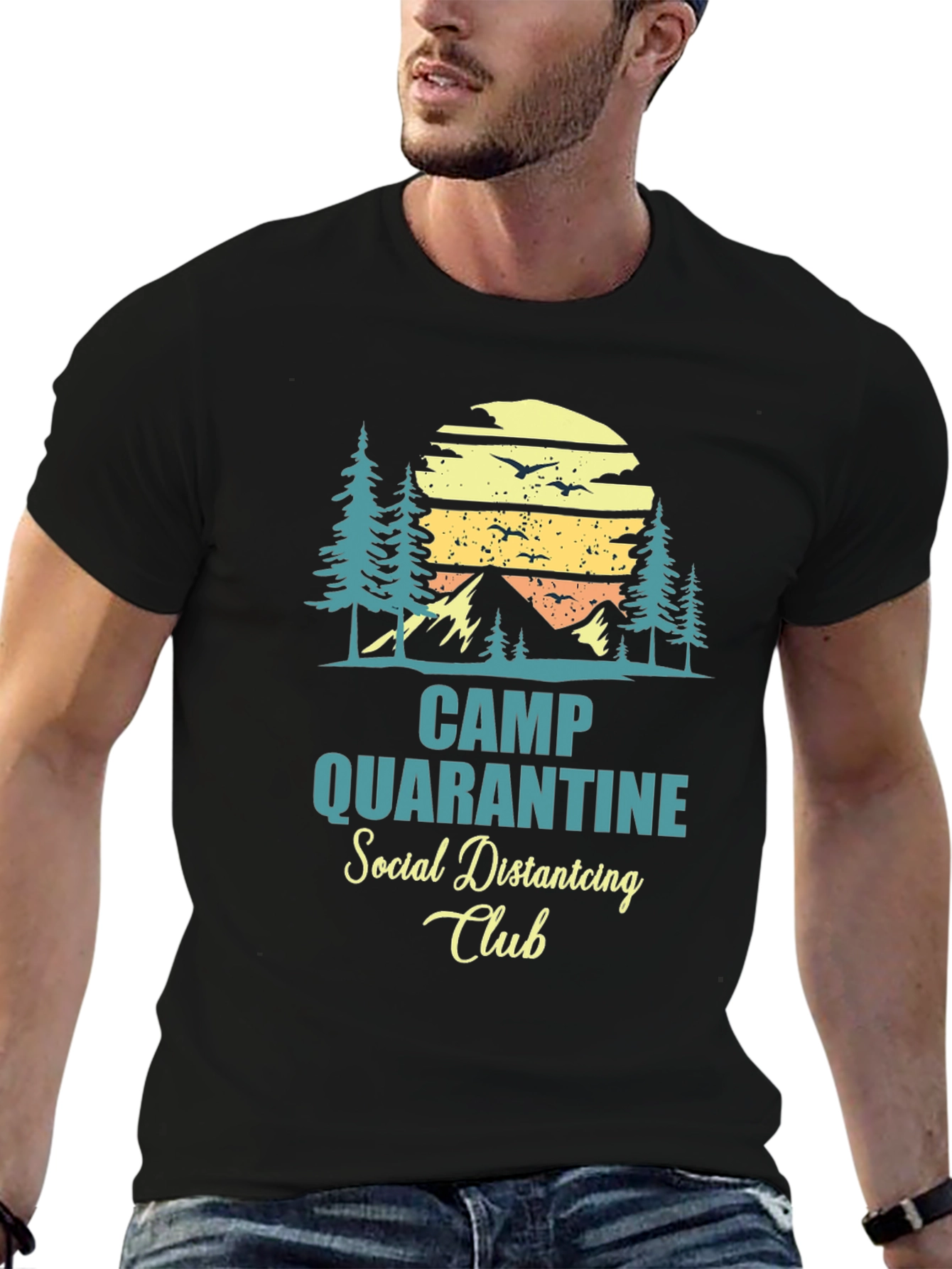 Camp Quarantine Social Distancing Club T-Shirt