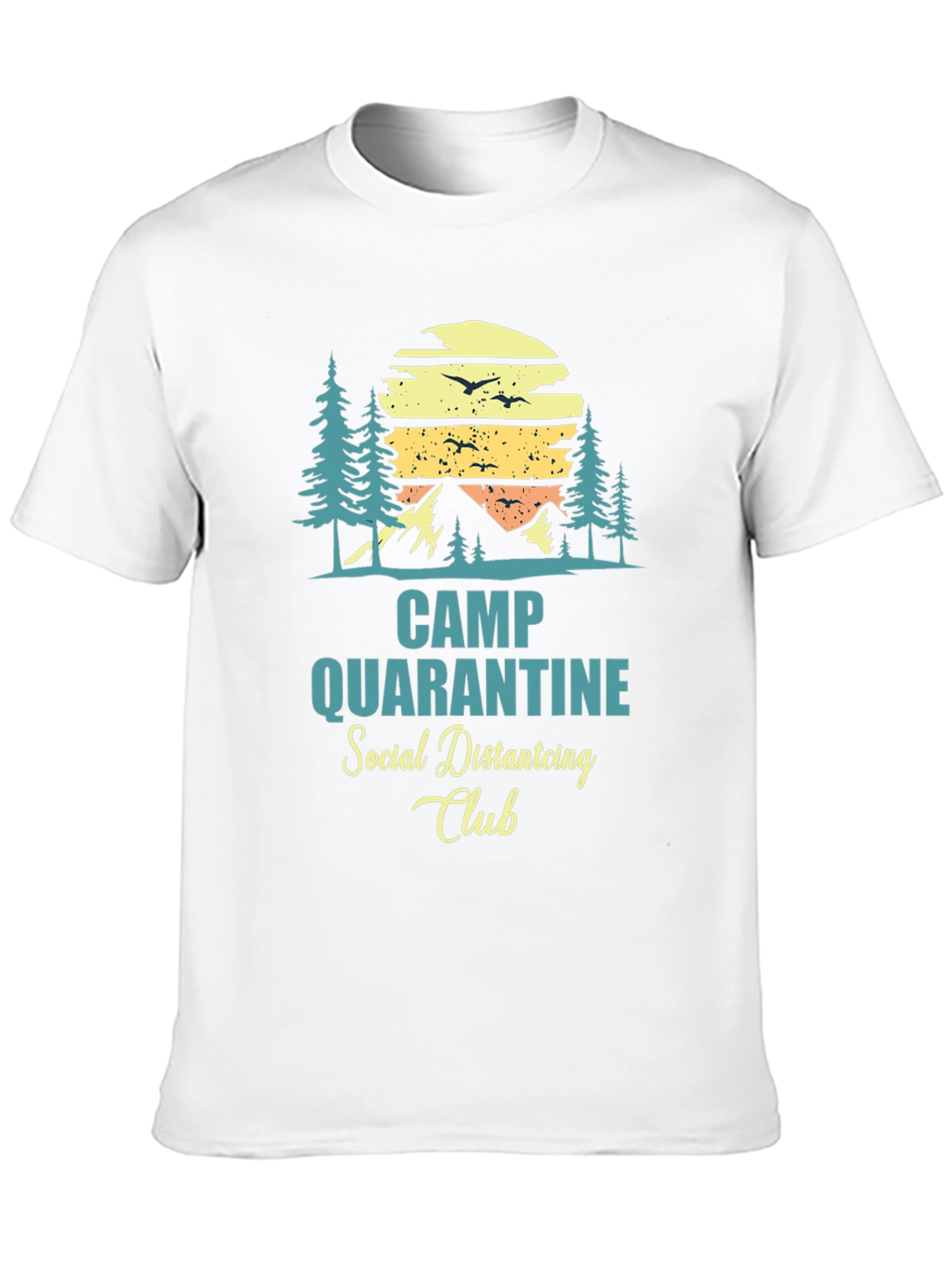 Camp Quarantine Social Distancing Club T-Shirt