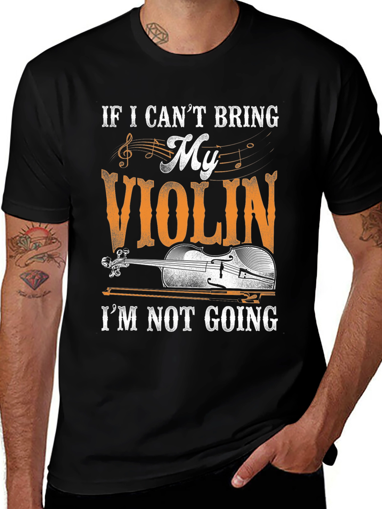 Violin Lover Graphic T-Shirt - Music Gift