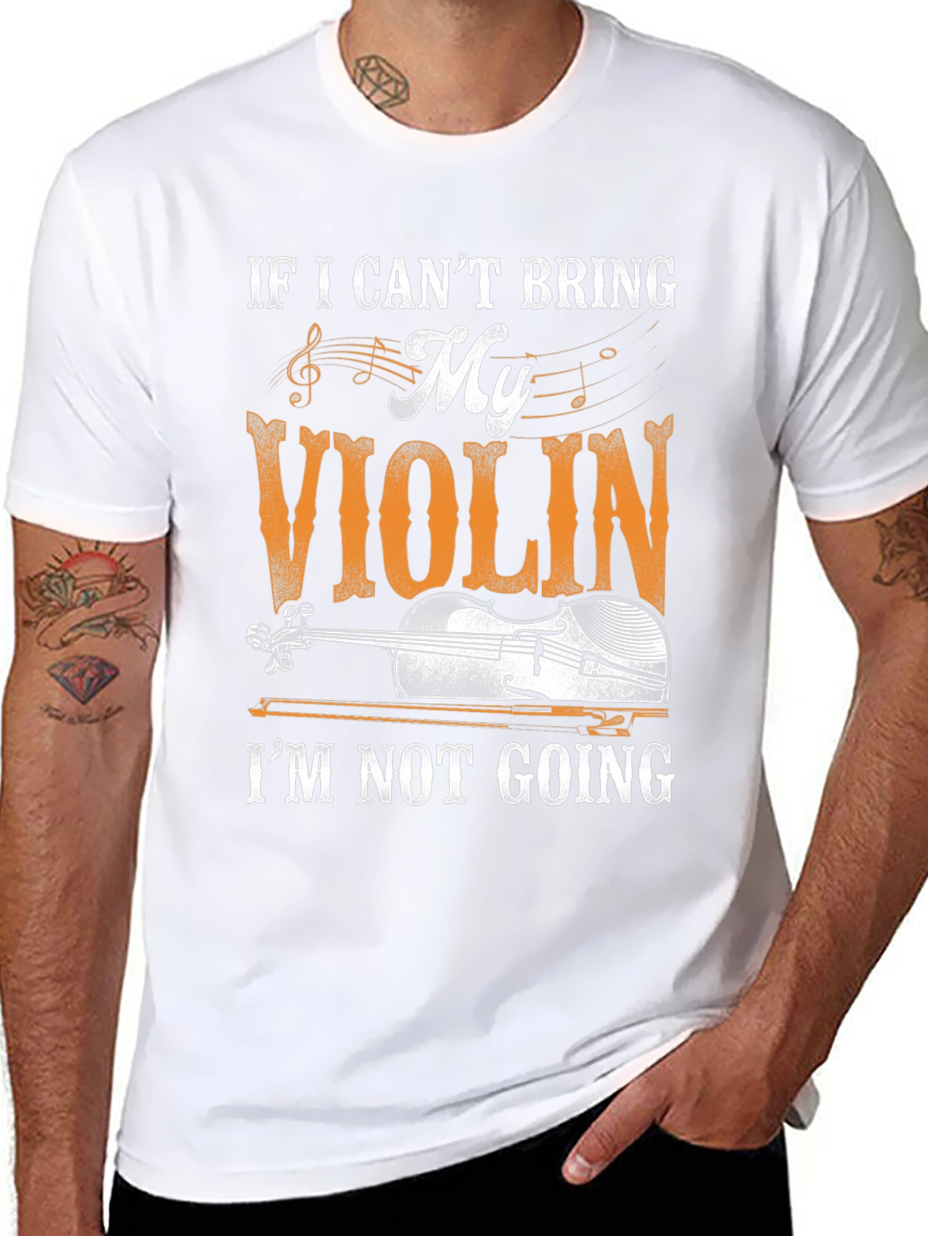 Violin Lover Graphic T-Shirt - Music Gift