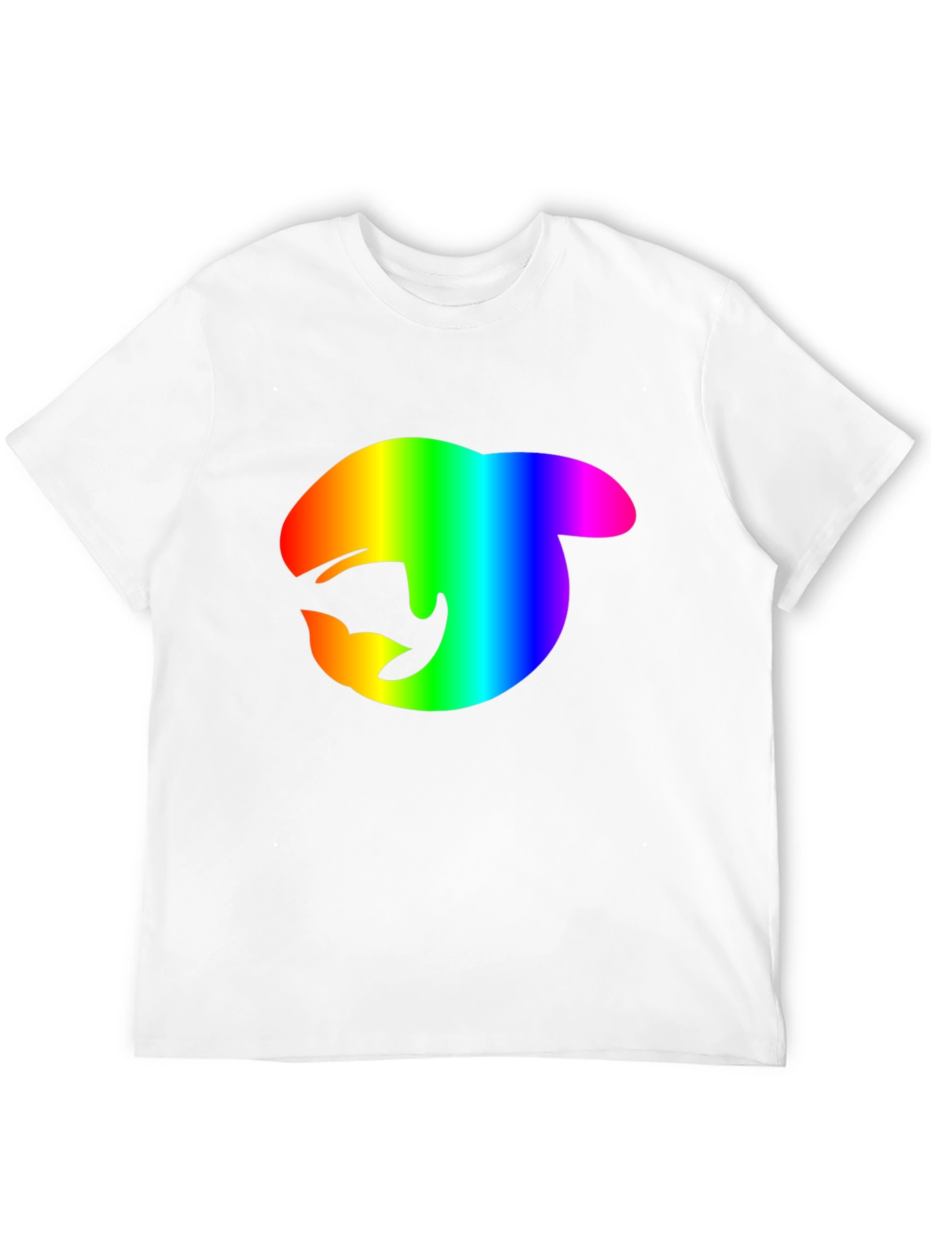 Rainbow Orca Logo Black T-Shirt