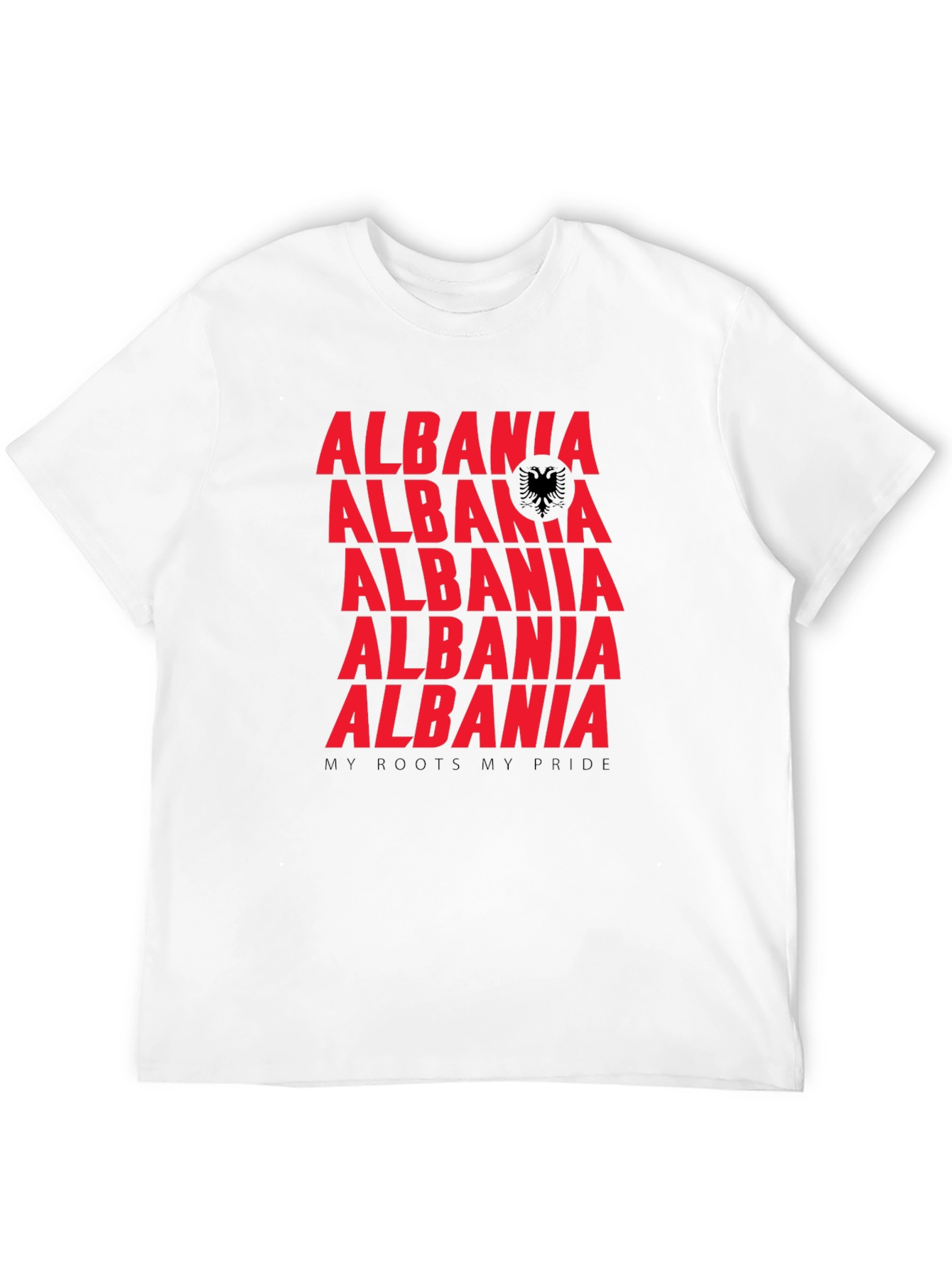 Albania Roots Pride Graphic Tee - Black