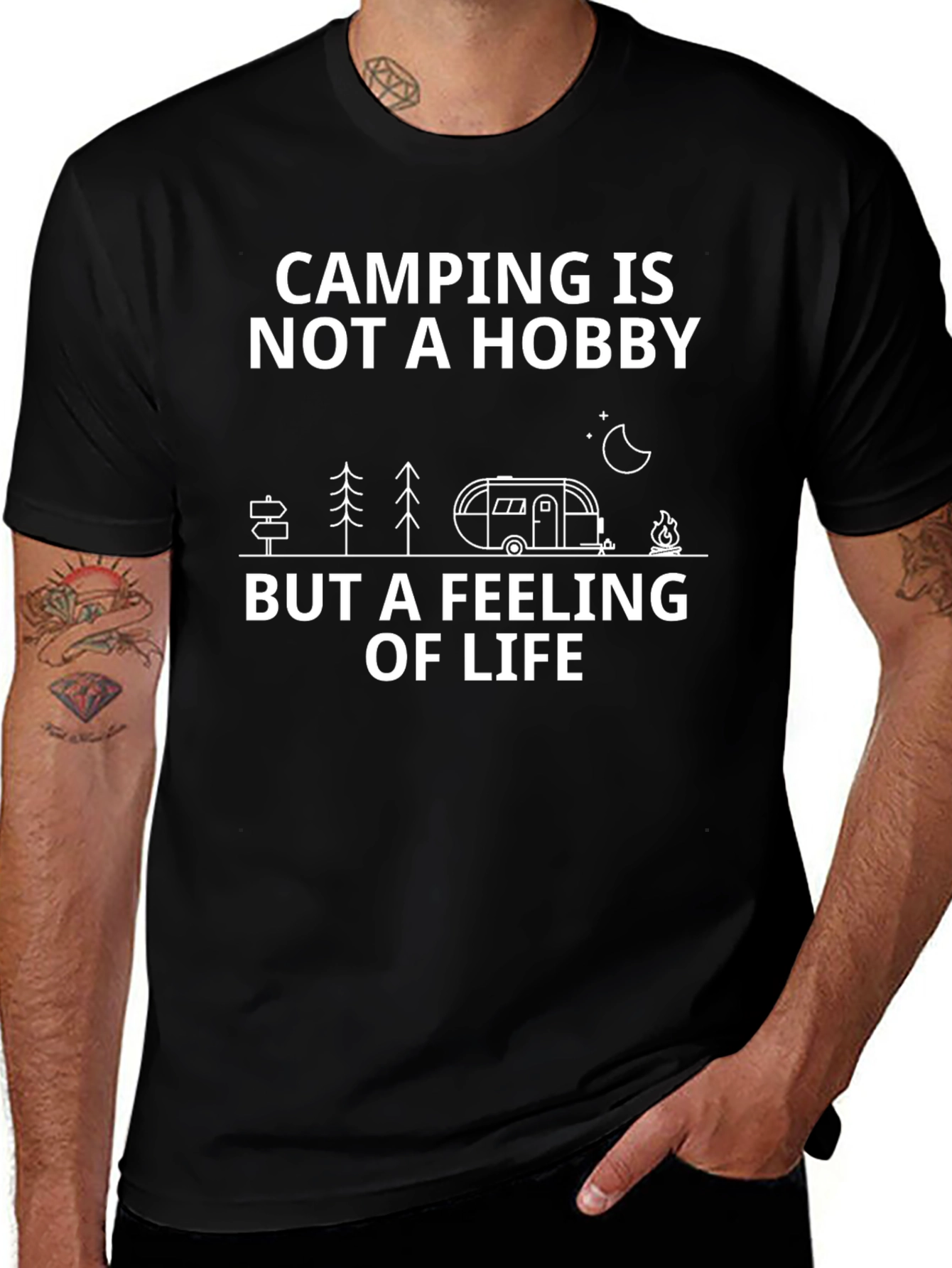 Camping is Not a Hobby Graphic Tee