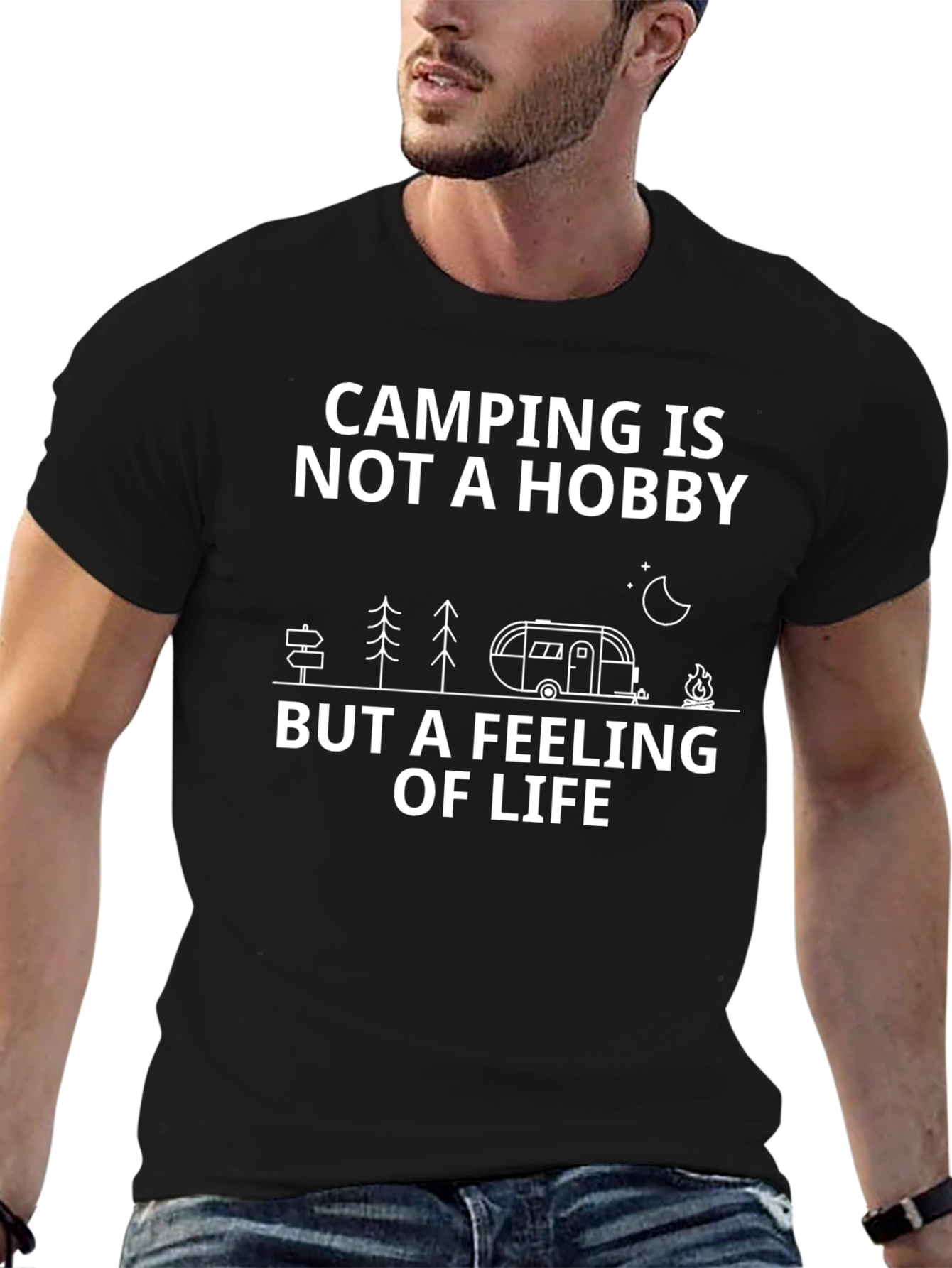 Camping is Not a Hobby Graphic Tee