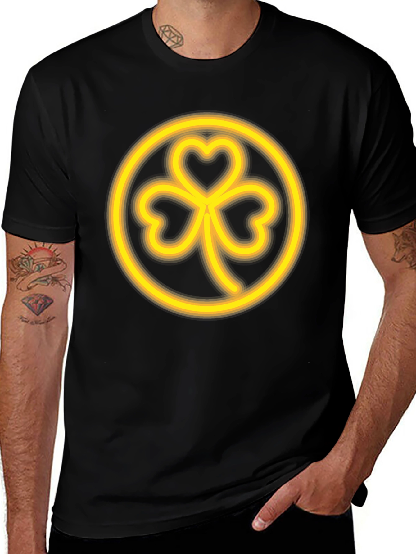Shamrock T-Shirt - Lucky Clover Design