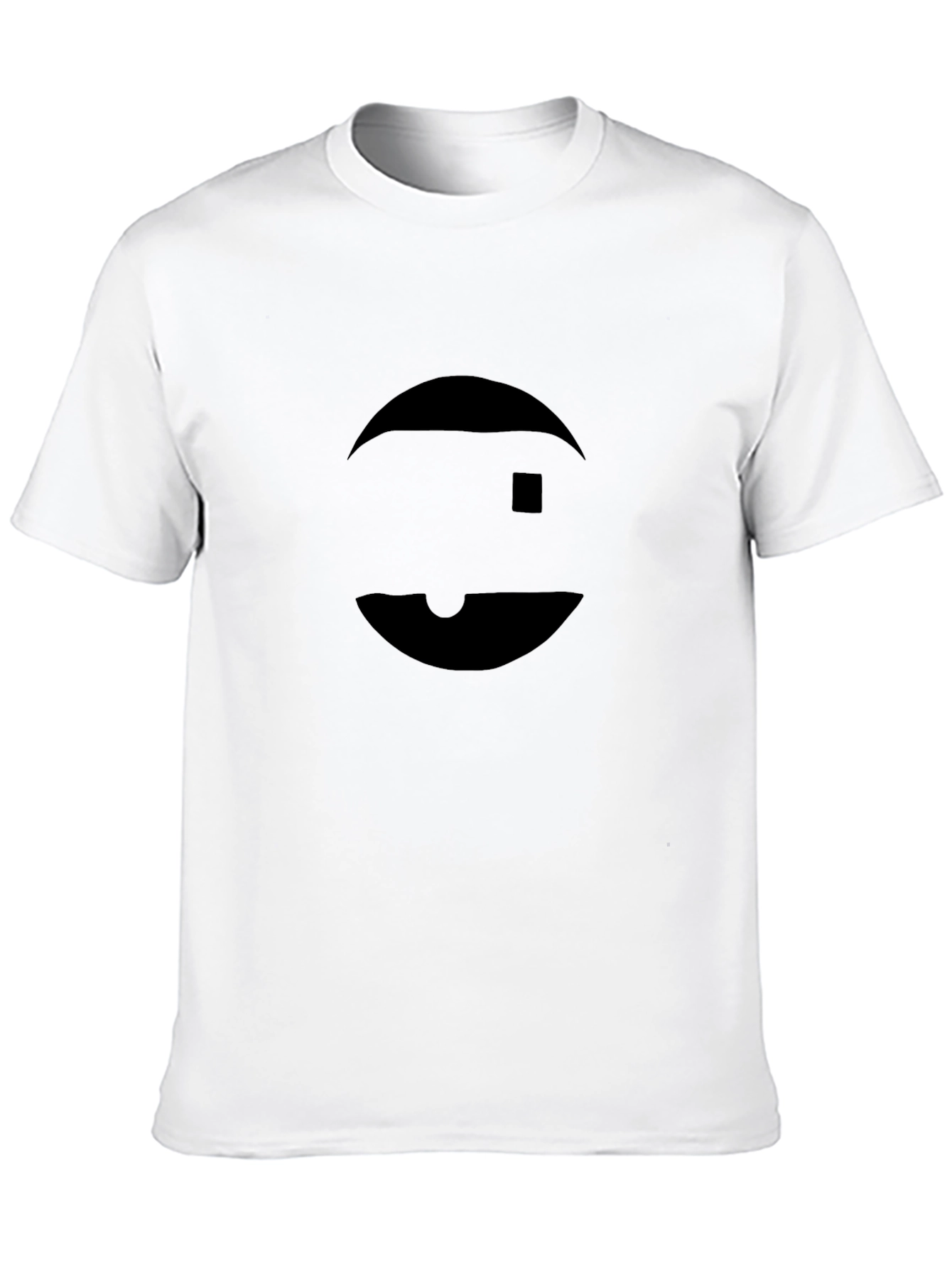 Abstract Graphic Print Black T-Shirt