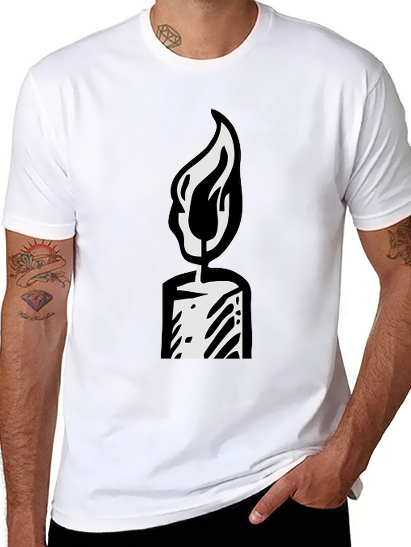 Candle Graphic T-Shirt