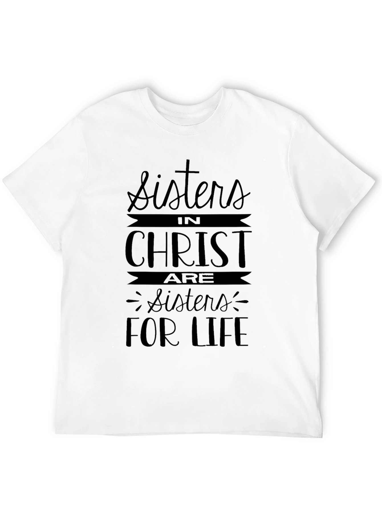 Sisters in Christ Black Graphic Tee