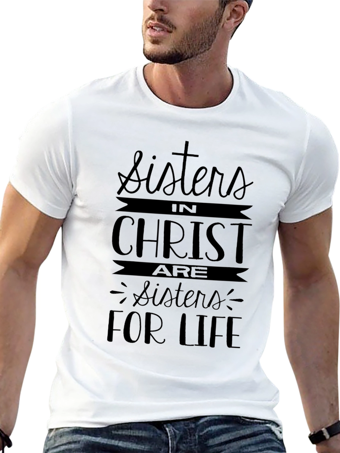 Sisters in Christ Black Graphic Tee
