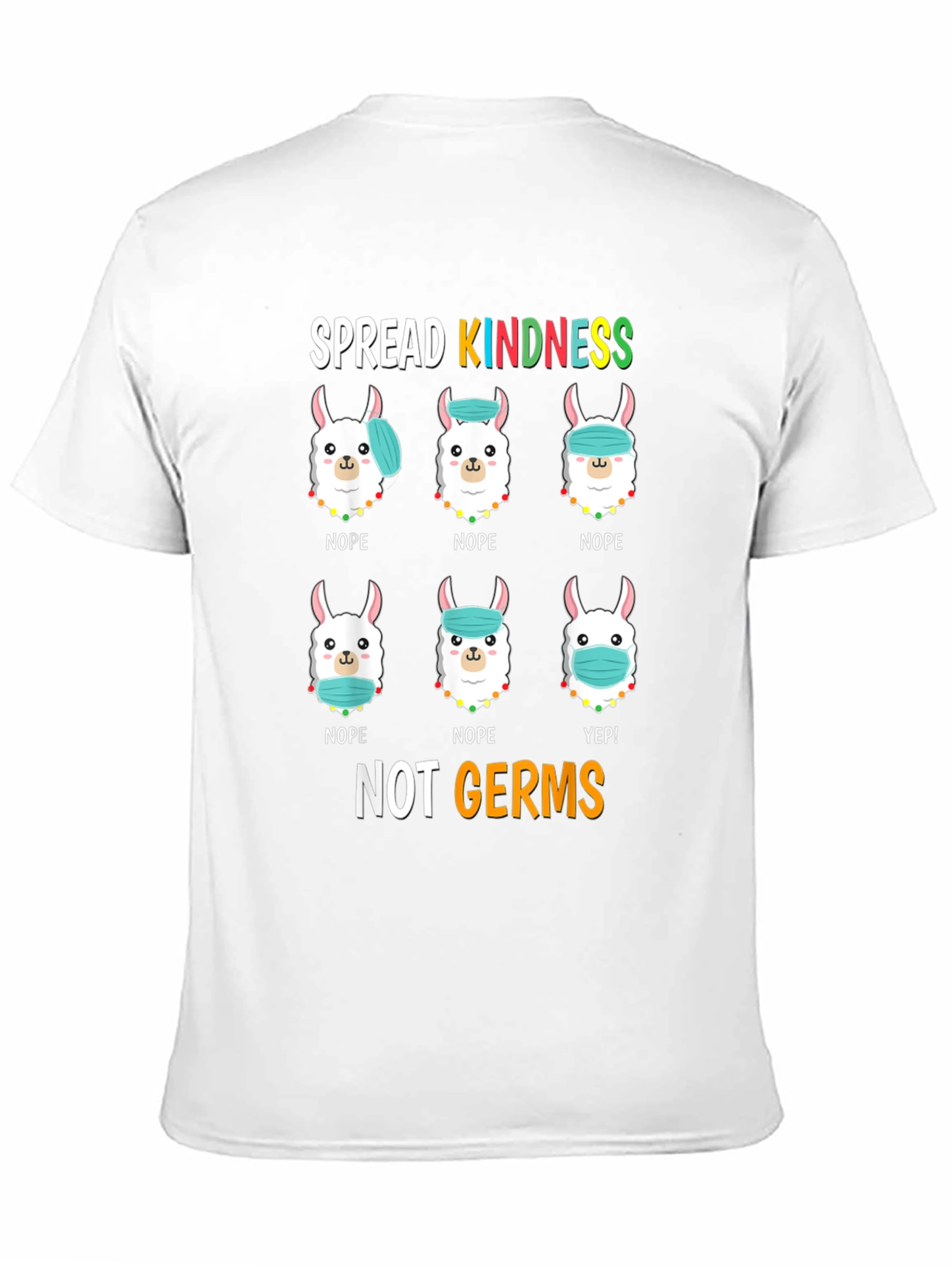 Spread Kindness T-Shirt: Llama Mask Humor