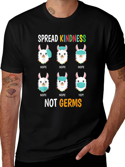 Spread Kindness T-Shirt: Llama Mask Humor