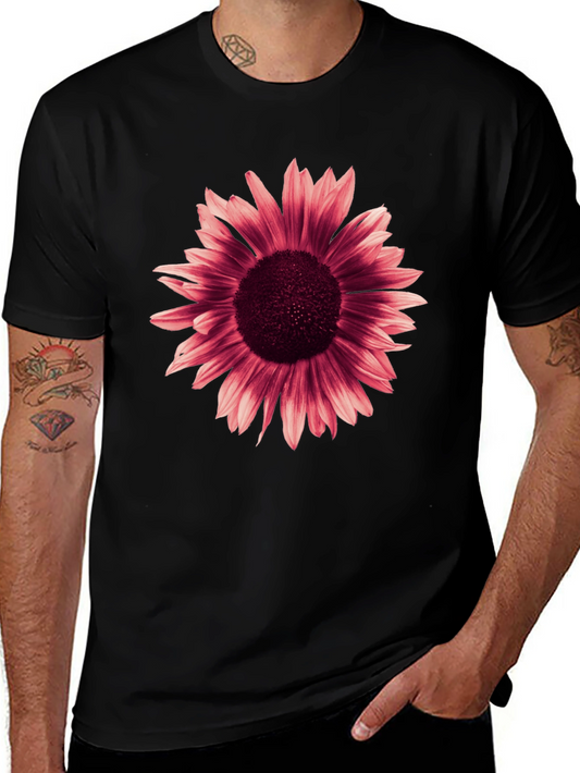 Sunflower Graphic Tee - Bold Floral Print