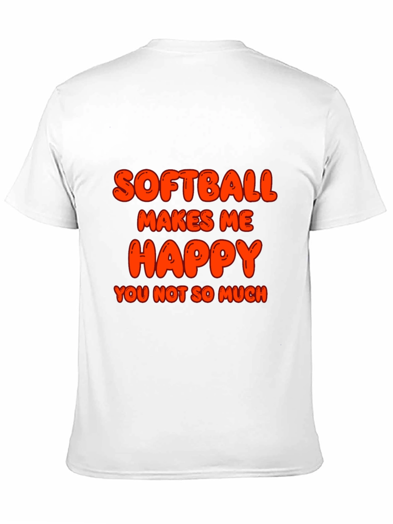 Softball Makes Me Happy T-Shirt