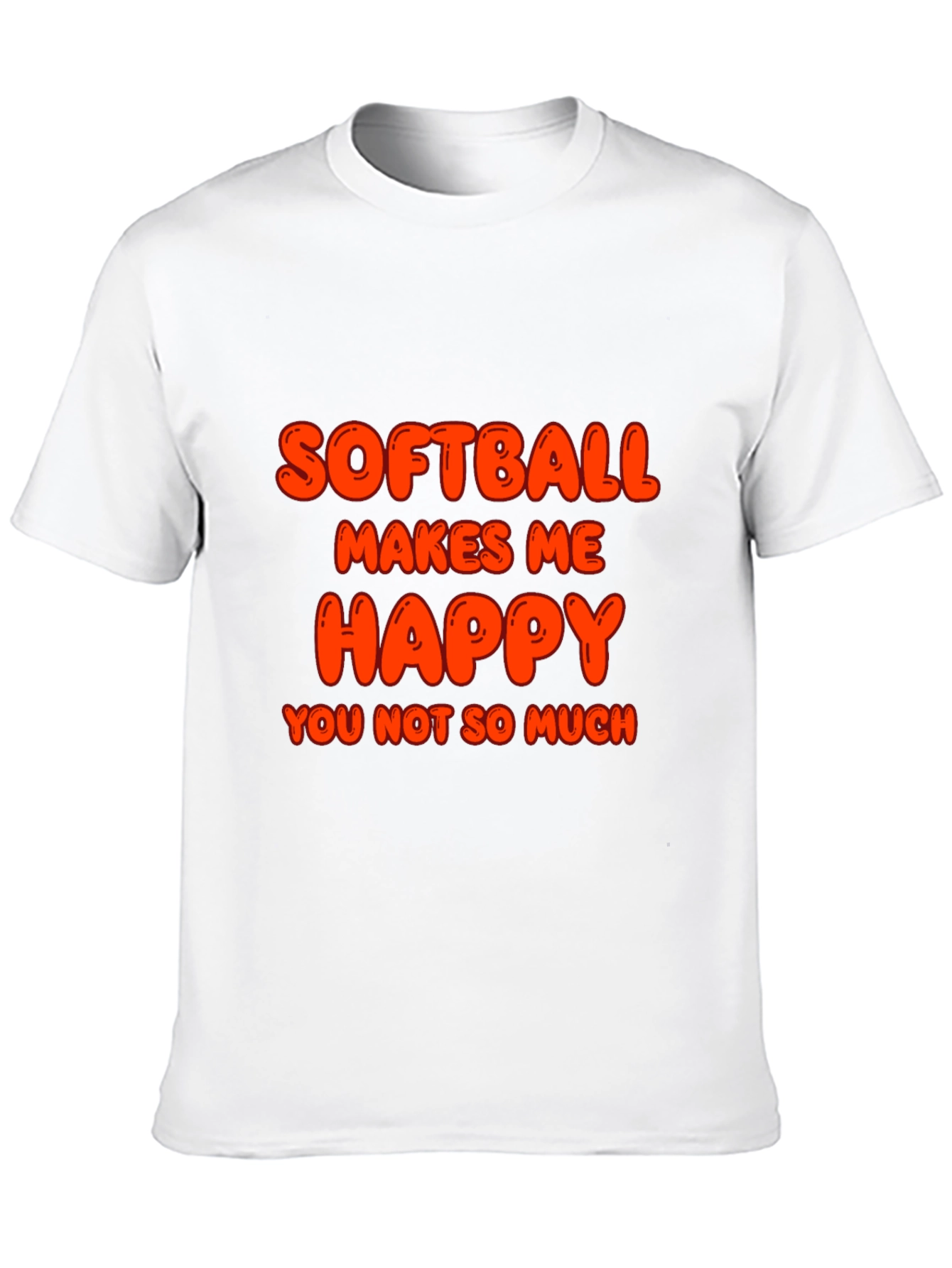 Softball Makes Me Happy T-Shirt