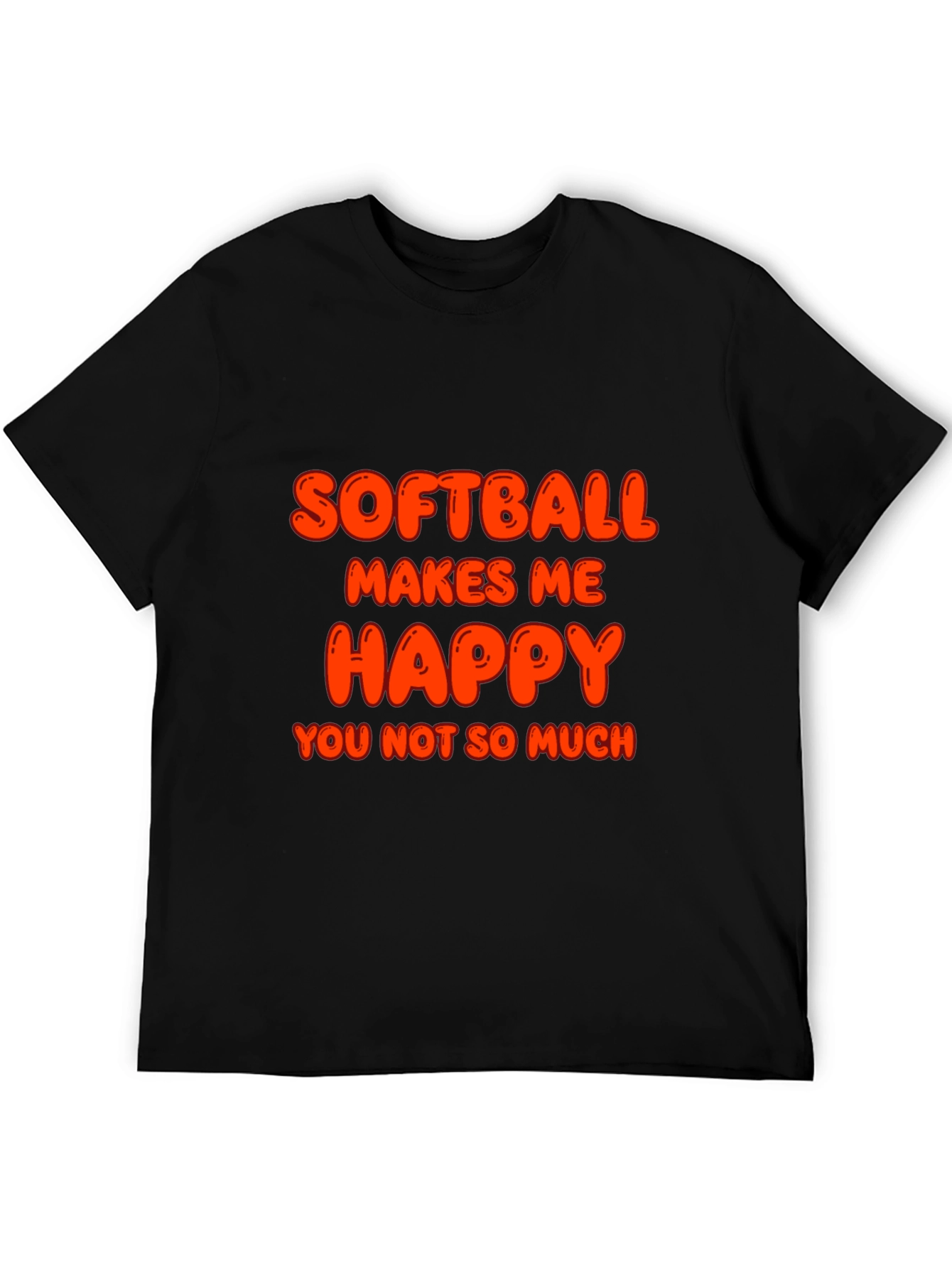 Softball Makes Me Happy T-Shirt