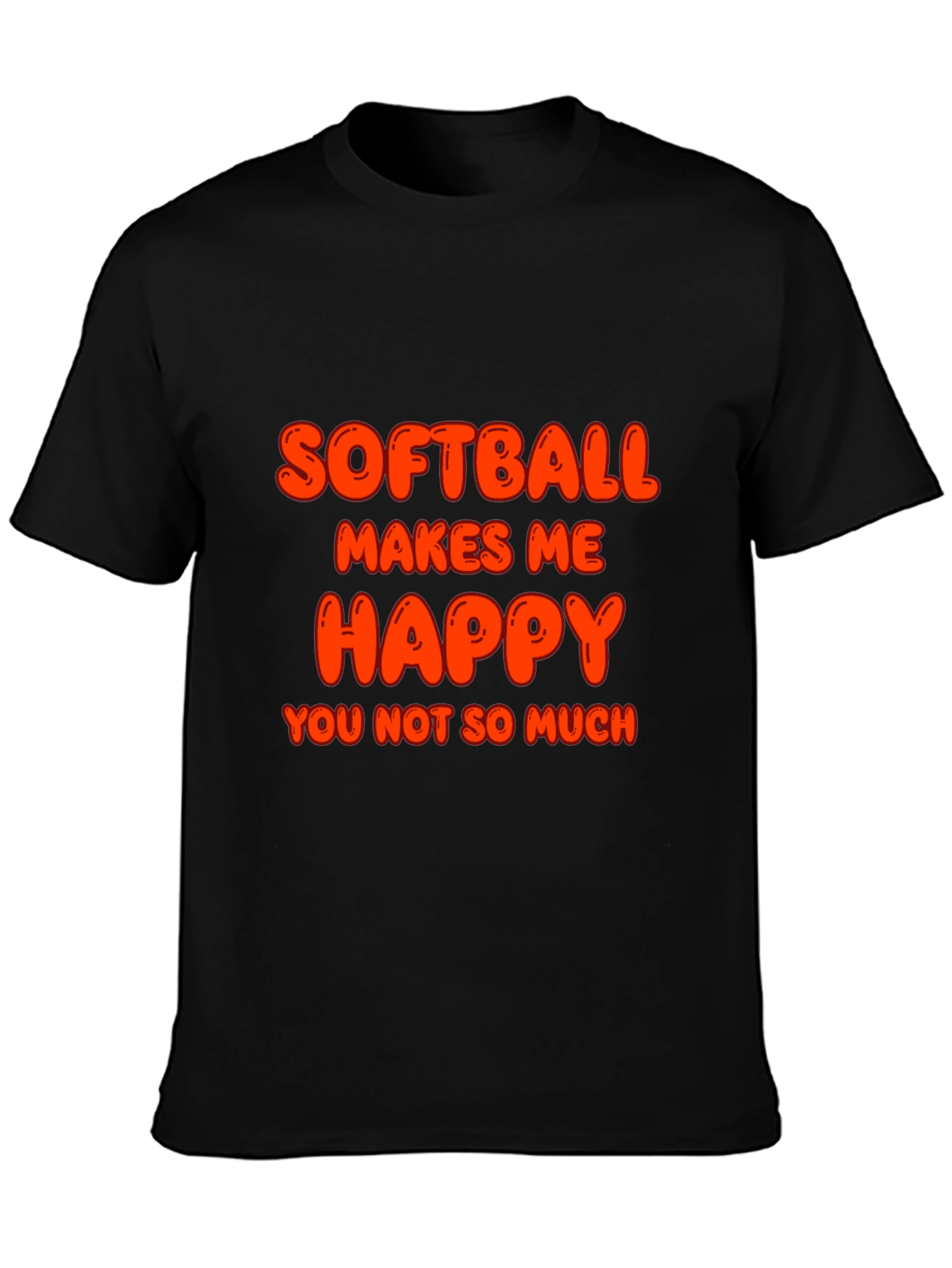 Softball Makes Me Happy T-Shirt