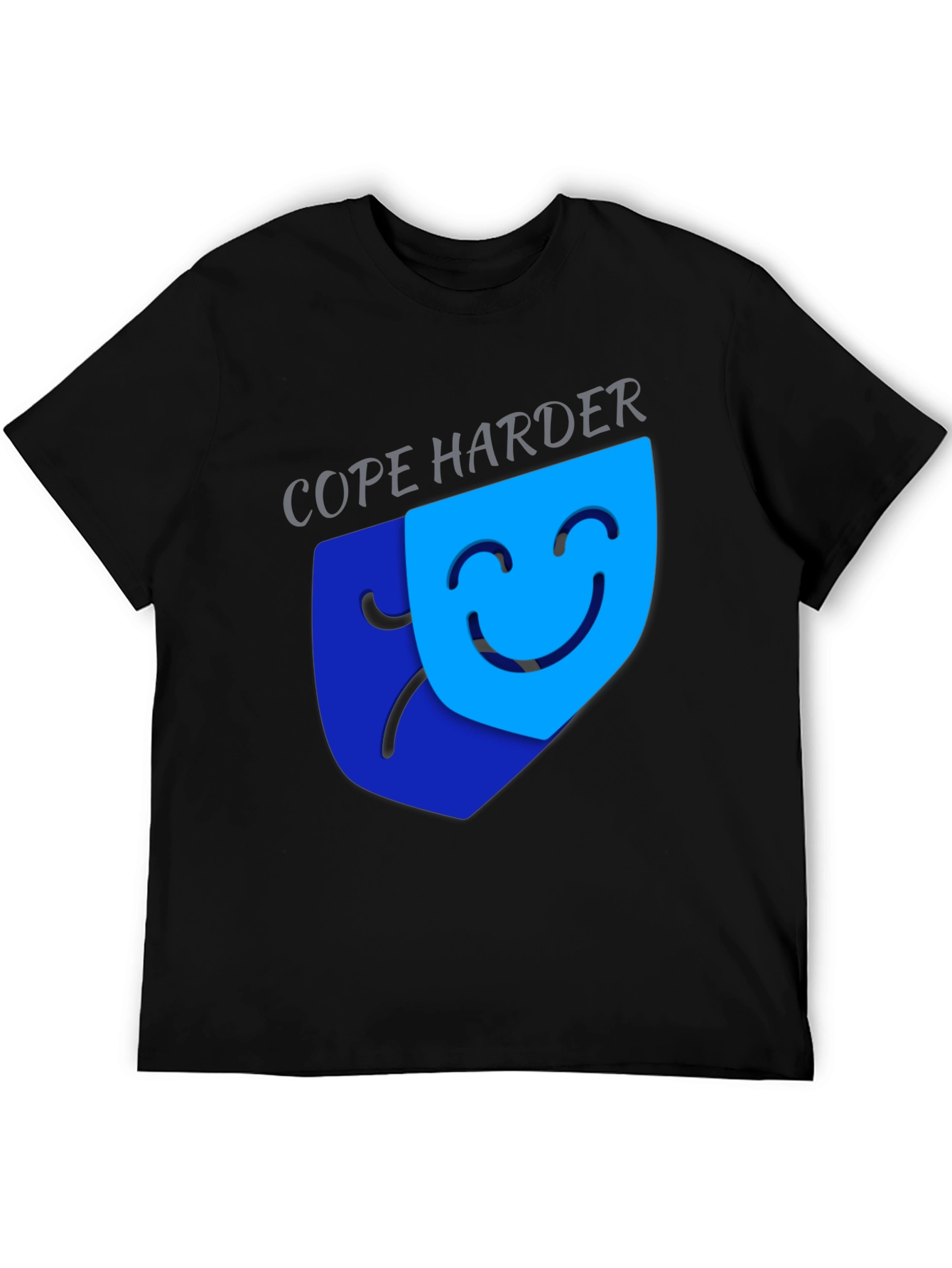 Cope Harder Graphic Tee - Dark Humor T-Shirt