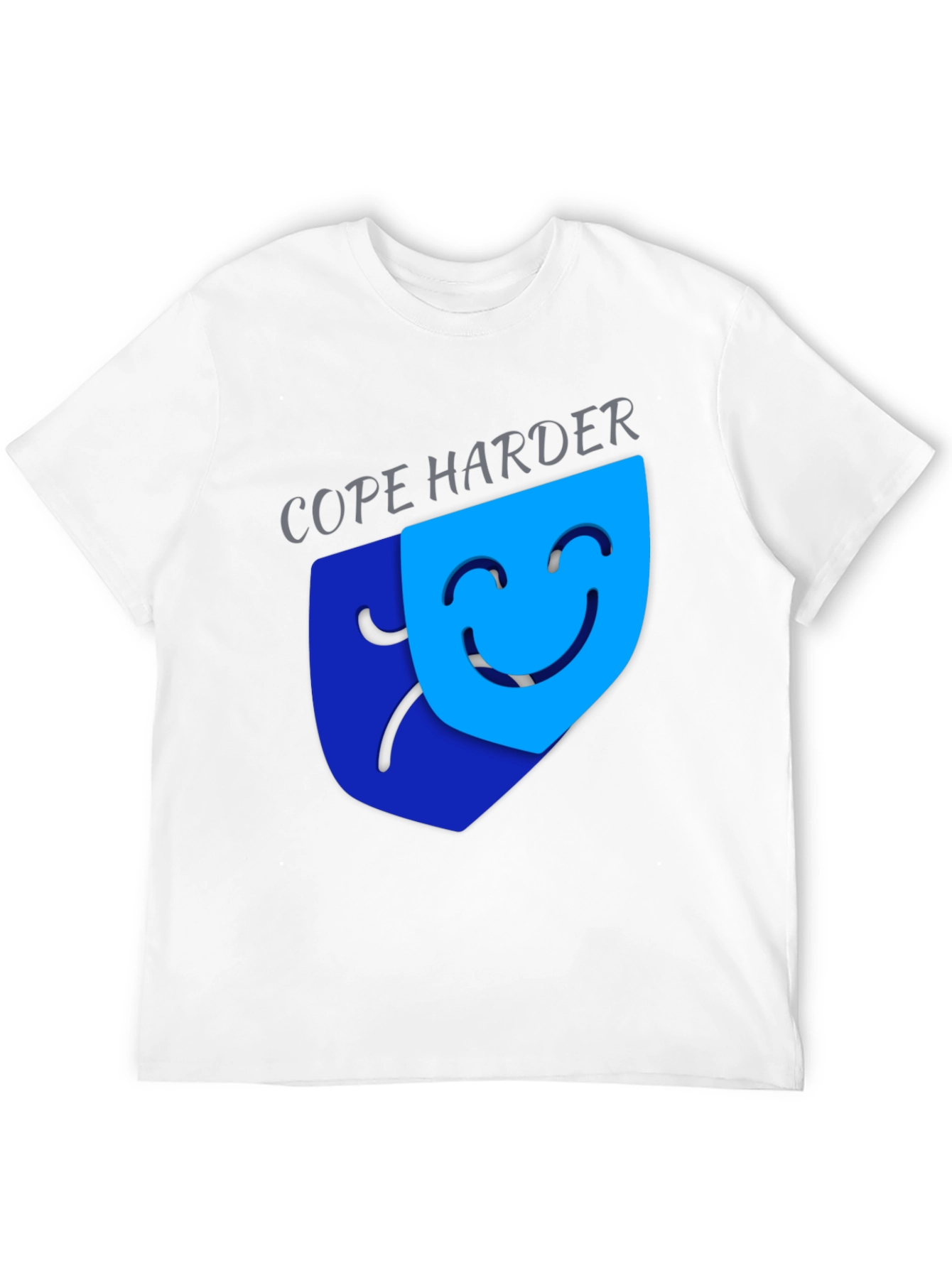 Cope Harder Graphic Tee - Dark Humor T-Shirt