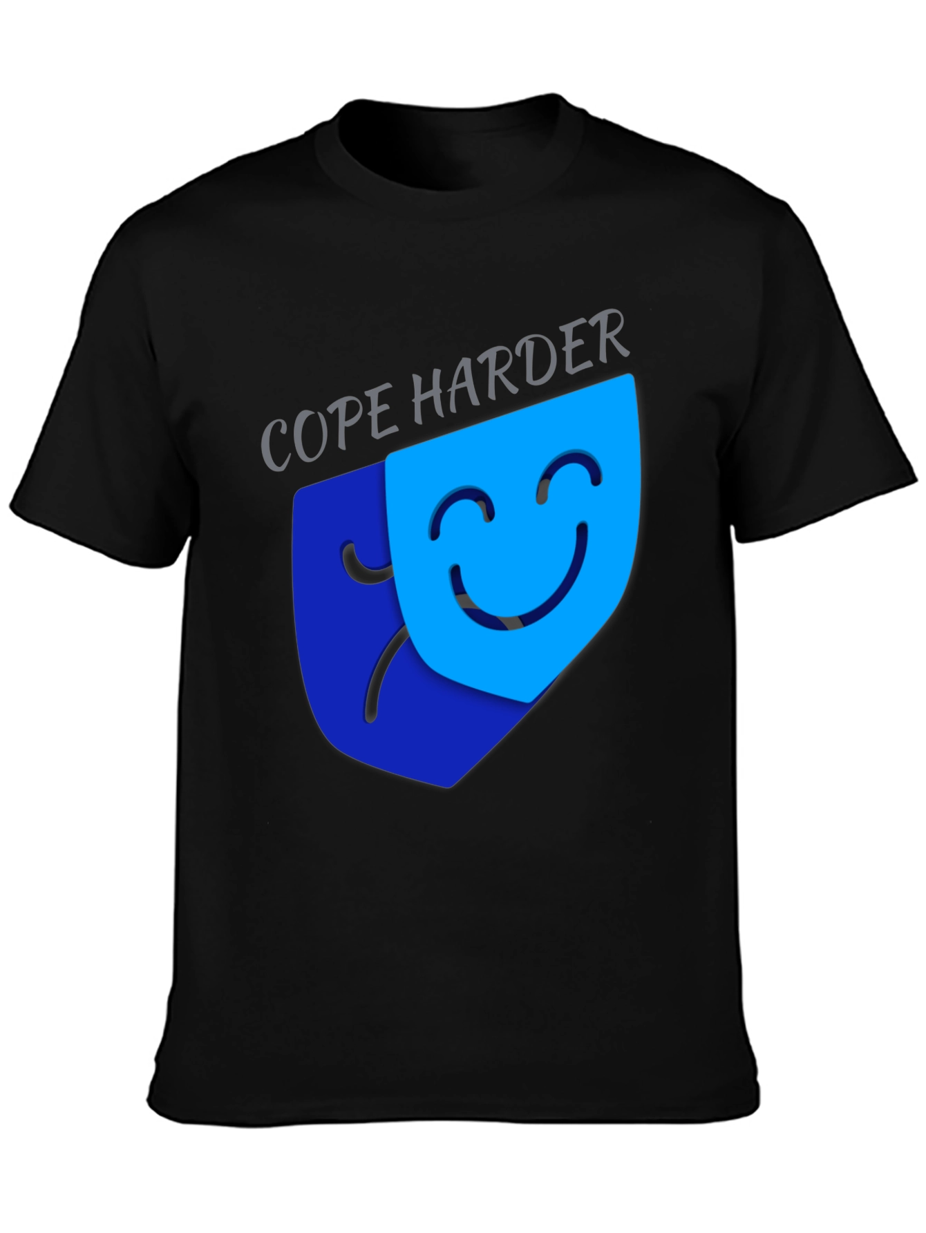 Cope Harder Graphic Tee - Dark Humor T-Shirt