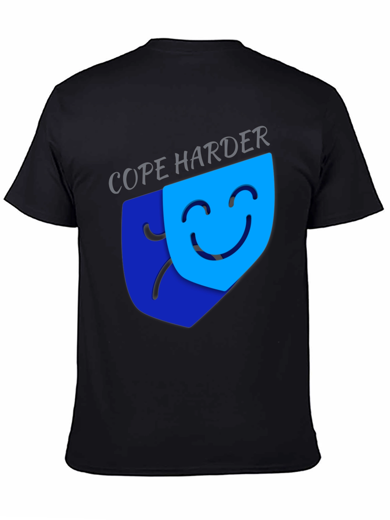 Cope Harder Graphic Tee - Dark Humor T-Shirt