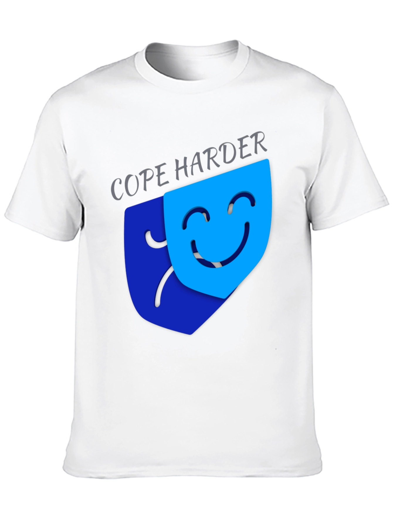Cope Harder Graphic Tee - Dark Humor T-Shirt