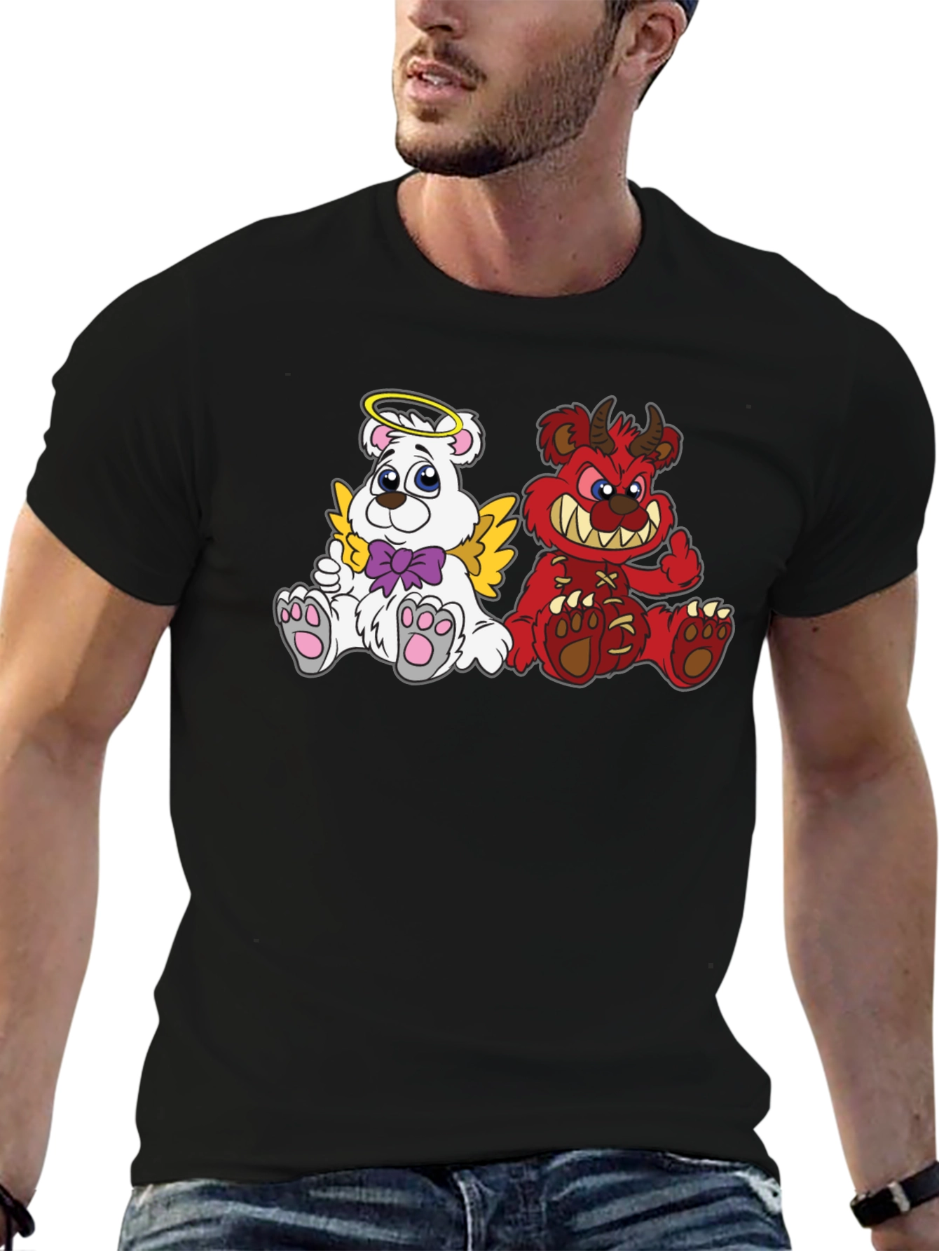 Angel Devil Bear T-Shirt