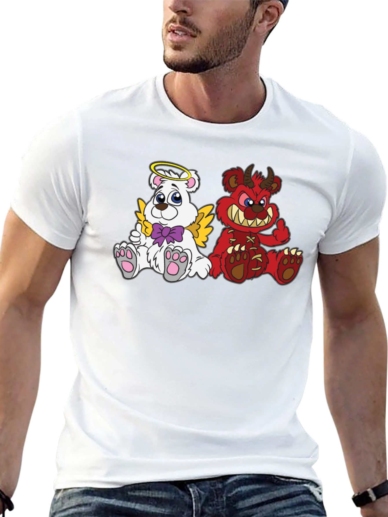 Angel Devil Bear T-Shirt