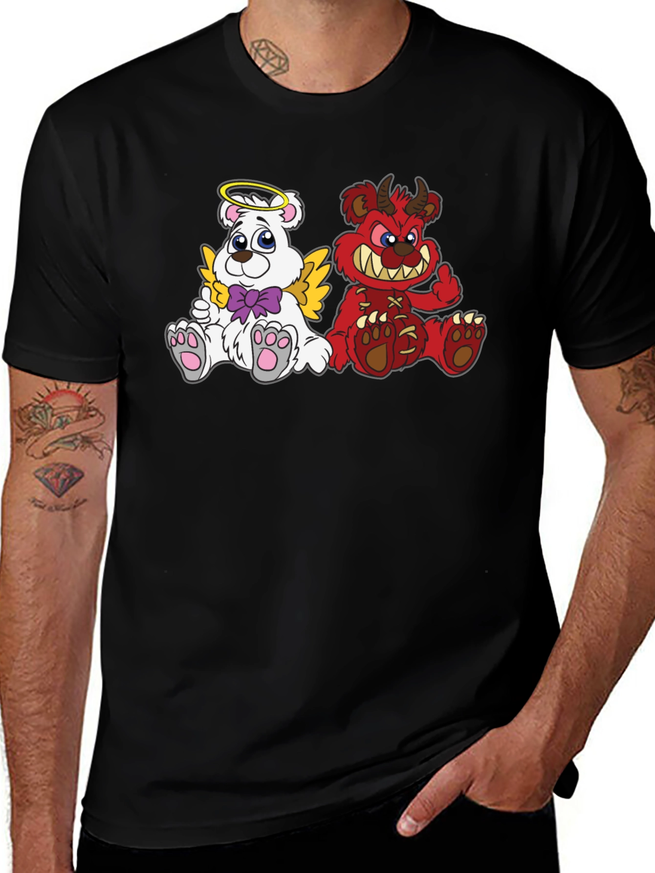 Angel Devil Bear T-Shirt