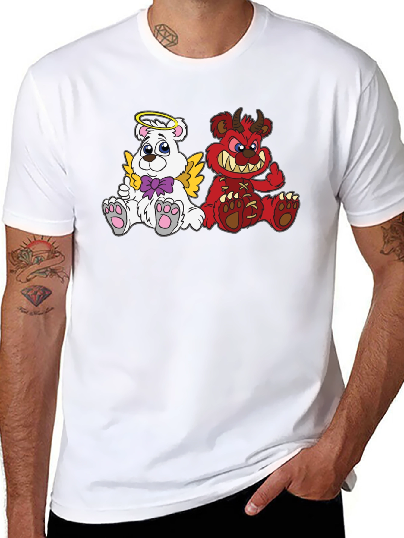 Angel Devil Bear T-Shirt