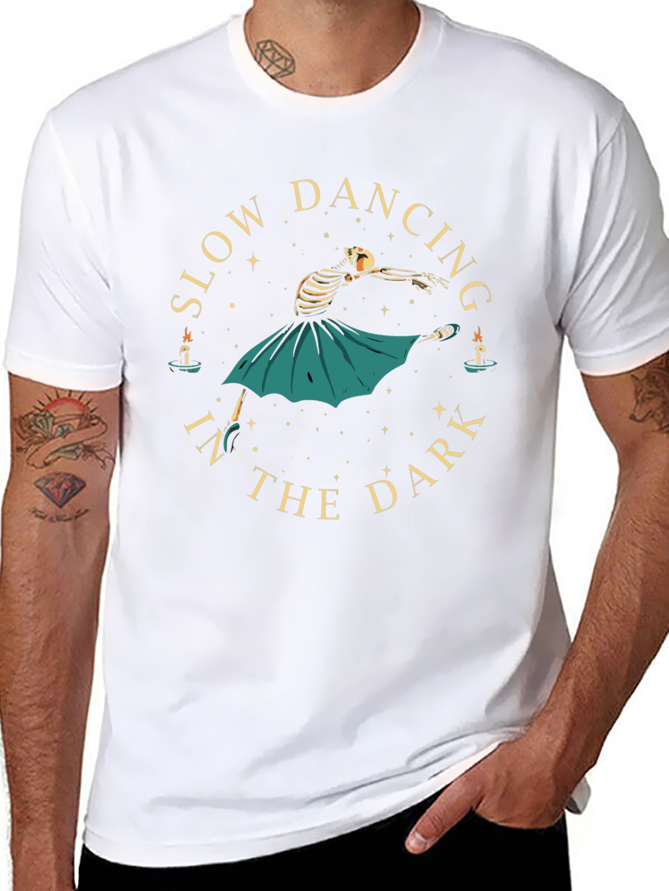 Slow Dancing in the Dark Skeleton T-Shirt