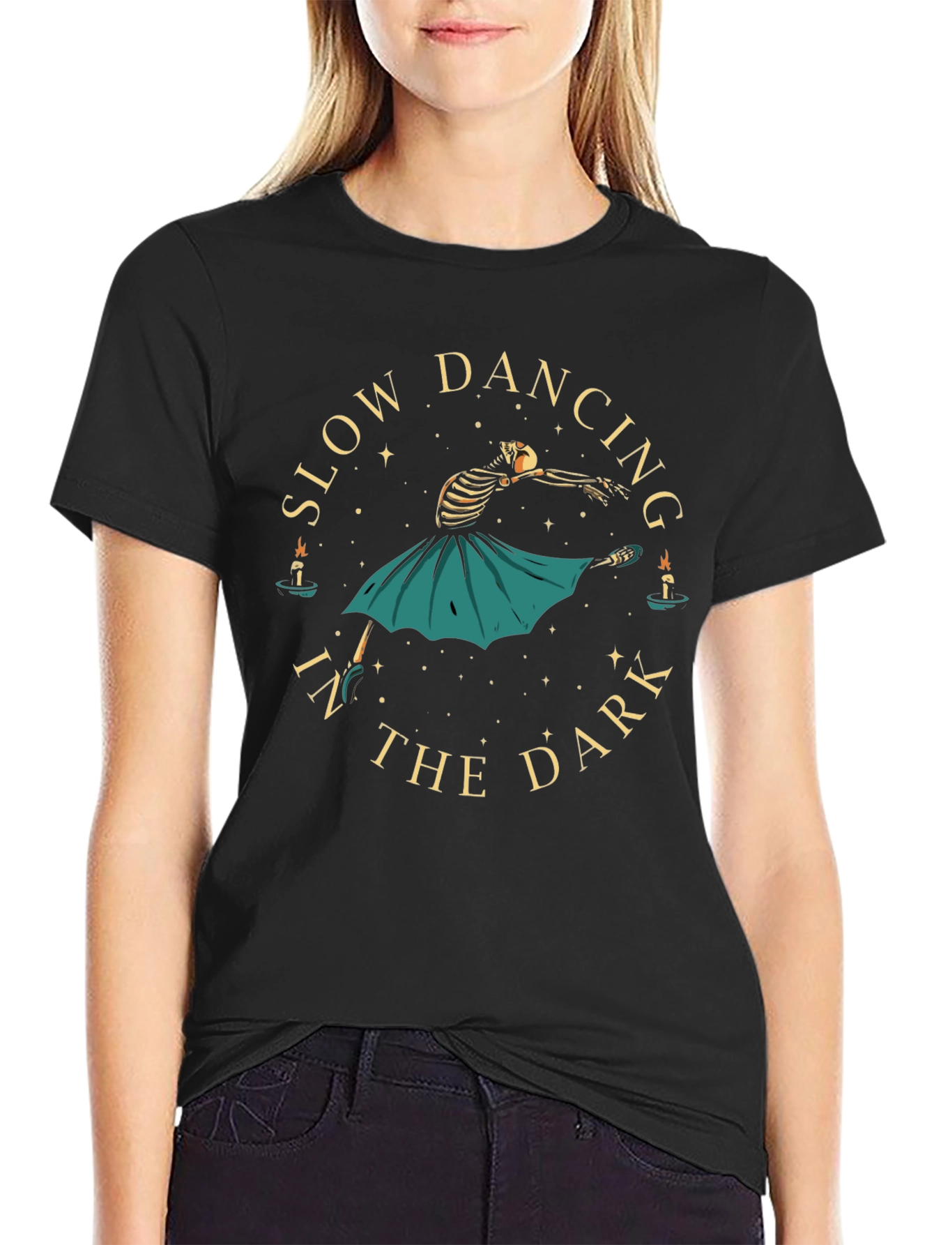 Slow Dancing in the Dark Skeleton T-Shirt