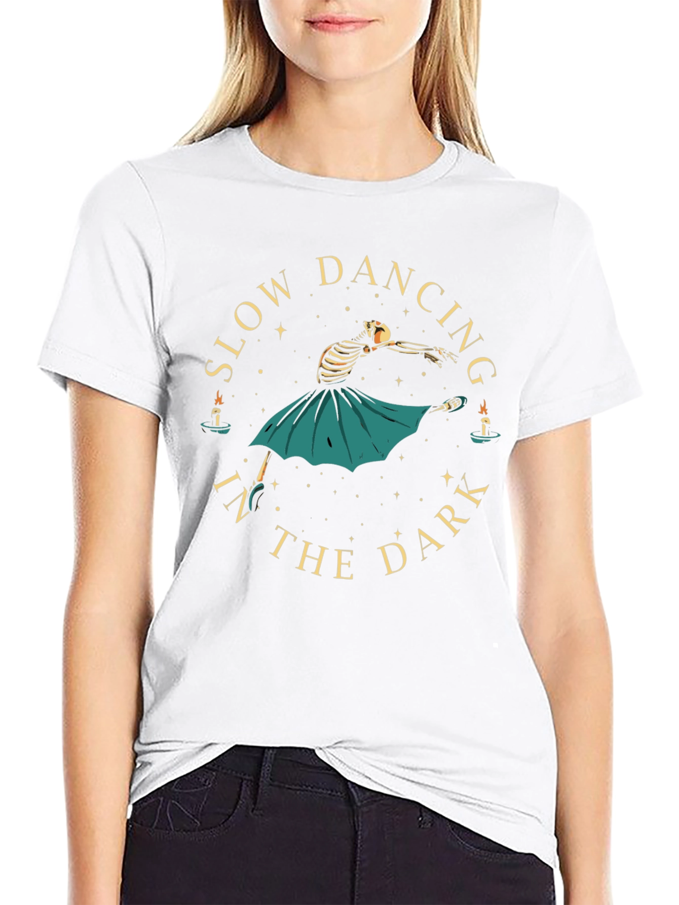 Slow Dancing in the Dark Skeleton T-Shirt