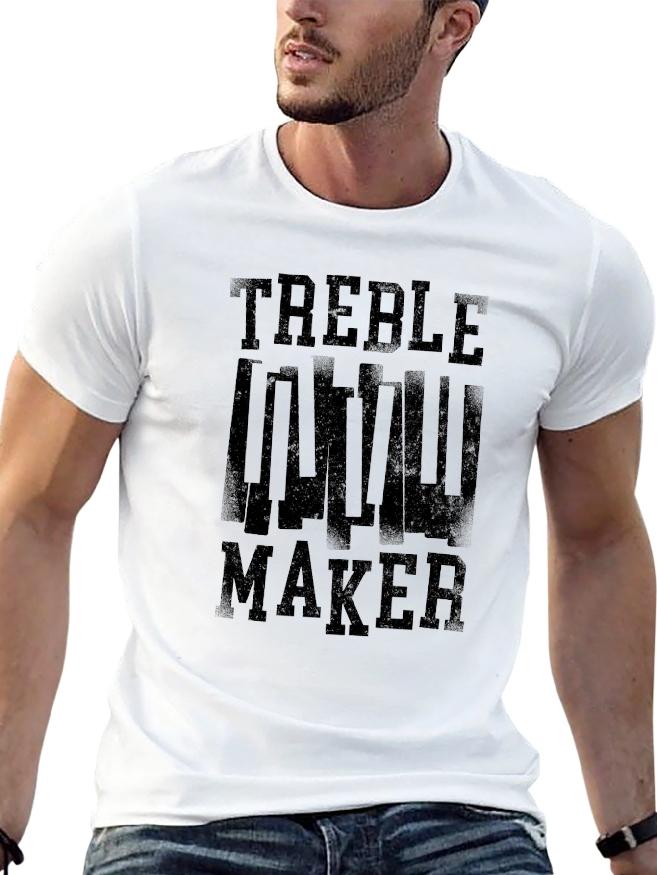 Treble Maker Graphic Black T-Shirt