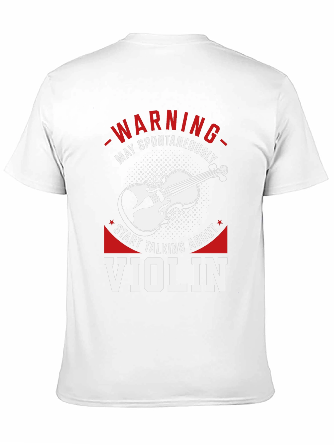 Warning May Spontaneously Talk About Violin T-Shirt