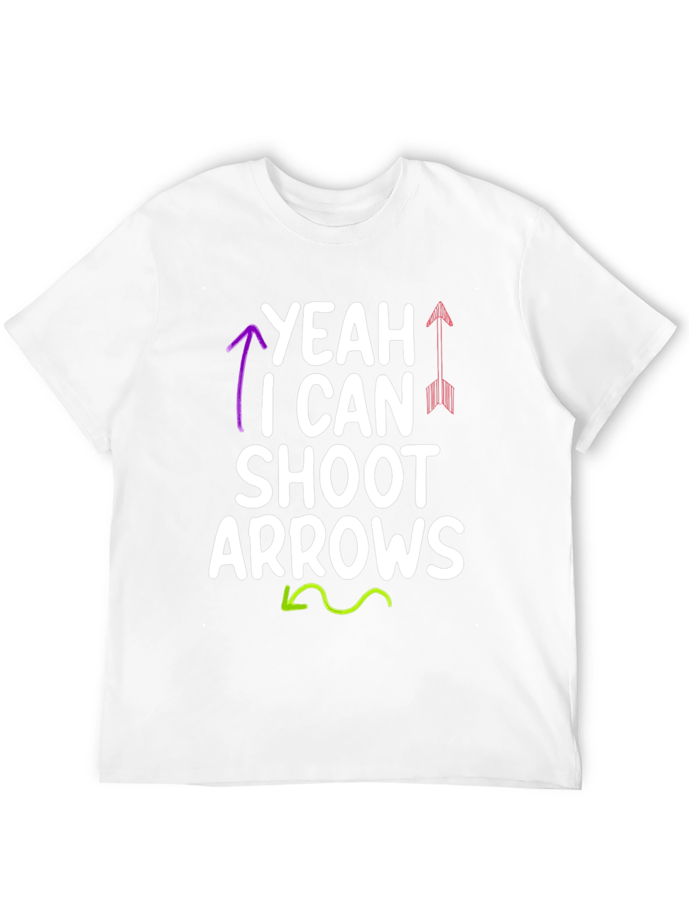 Yeah I Can Shoot Arrows Black T-Shirt