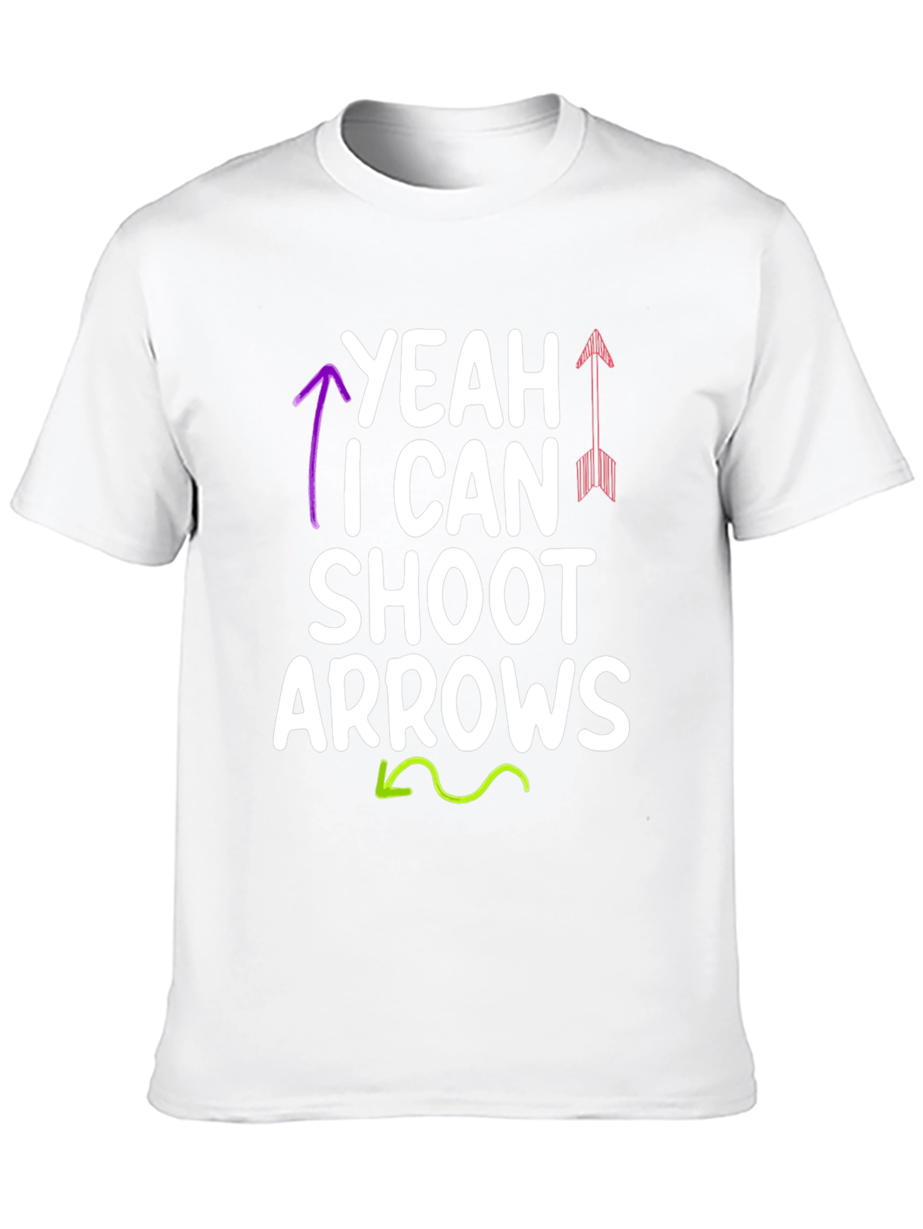 Yeah I Can Shoot Arrows Black T-Shirt