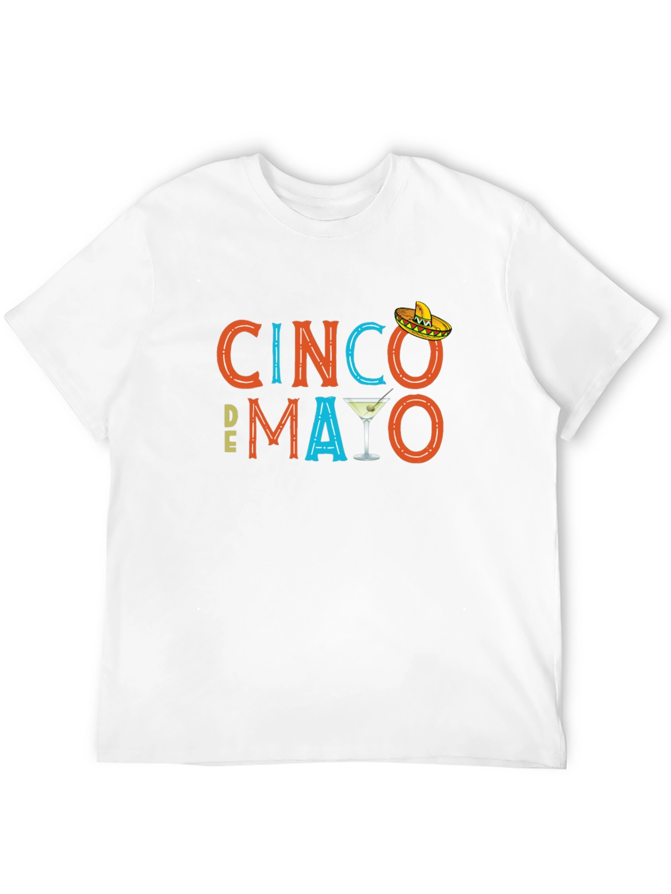Cinco De Mayo Graphic Tee - Black Cotton Blend