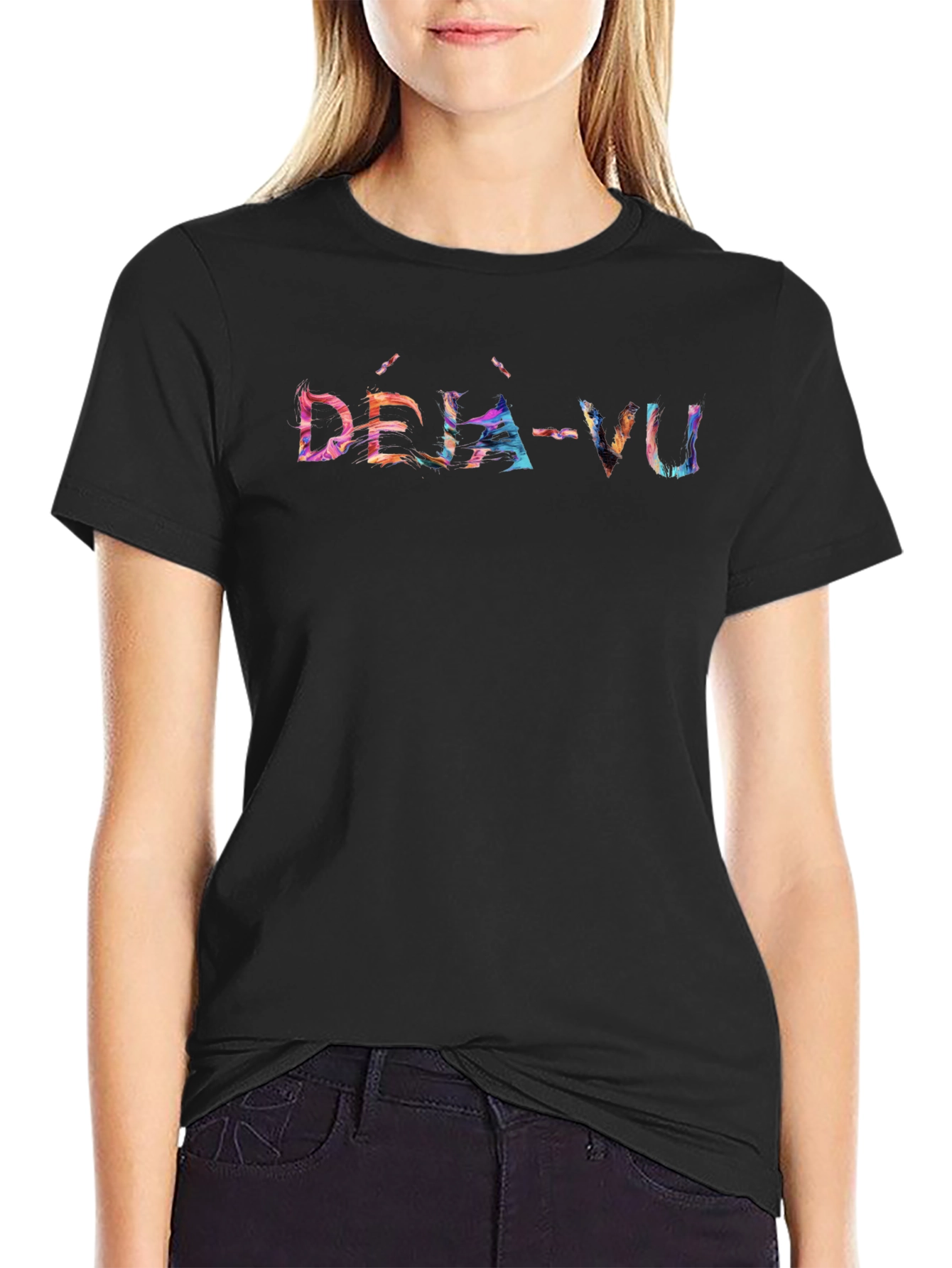 Déjà Vu Graphic T-Shirt - Trendy Novelty Tee