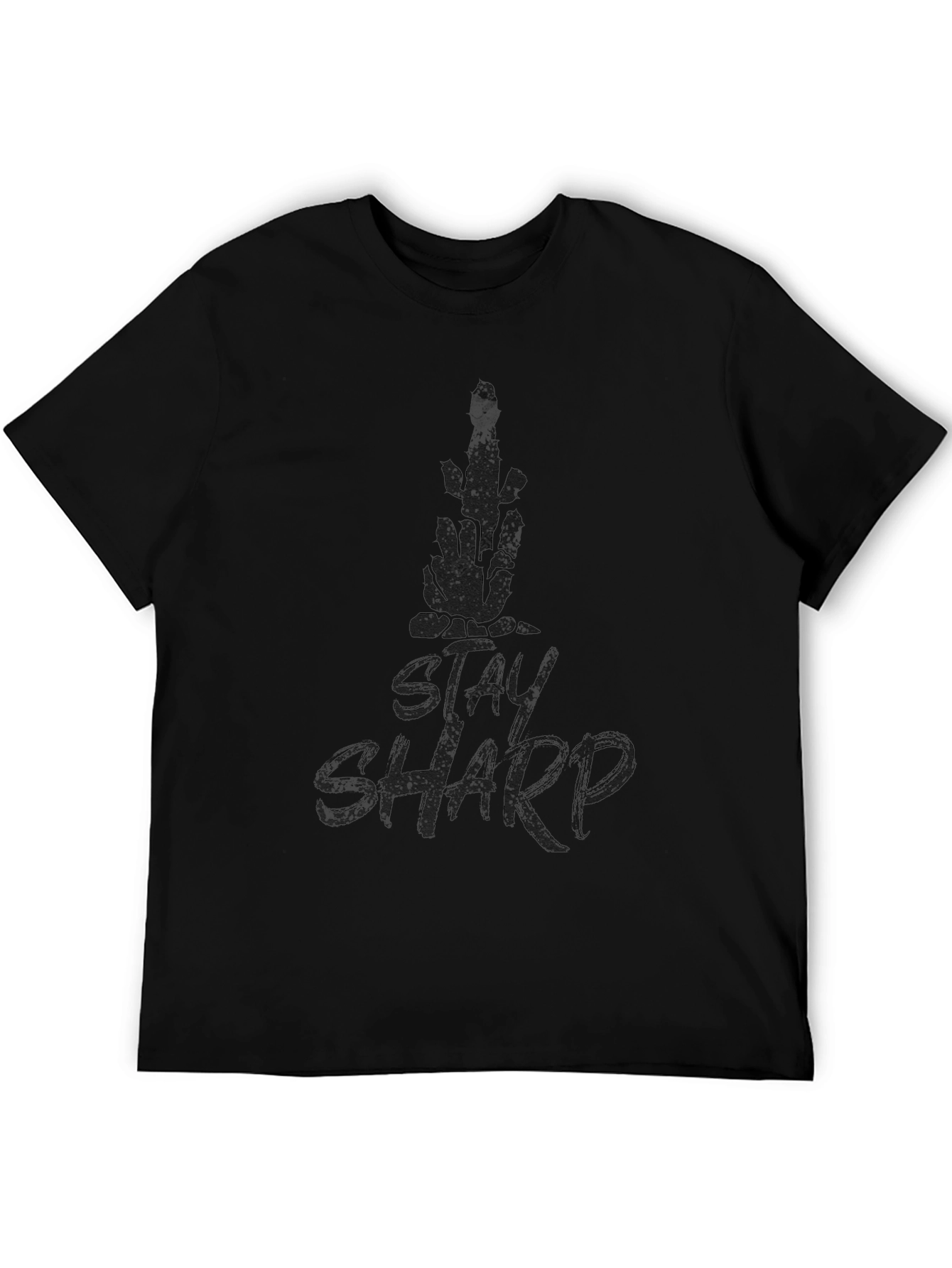 Stay Sharp Skeleton Hand Graphic T-Shirt