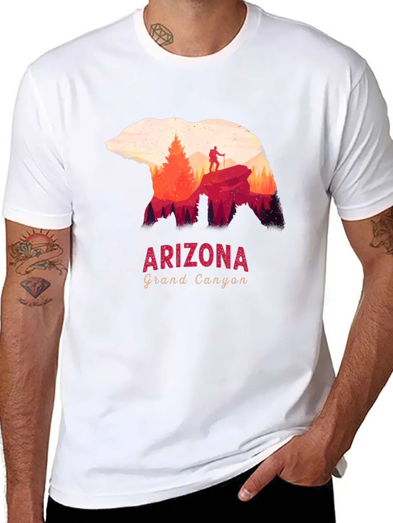 Arizona Grand Canyon Bear Silhouette T-Shirt
