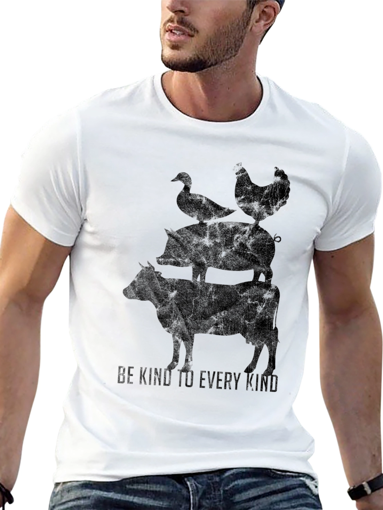 Be Kind to Every Kind Animal Stack T-Shirt