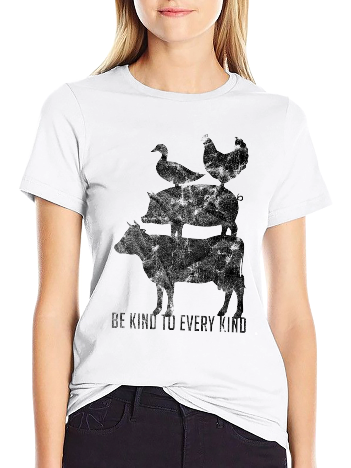 Be Kind to Every Kind Animal Stack T-Shirt
