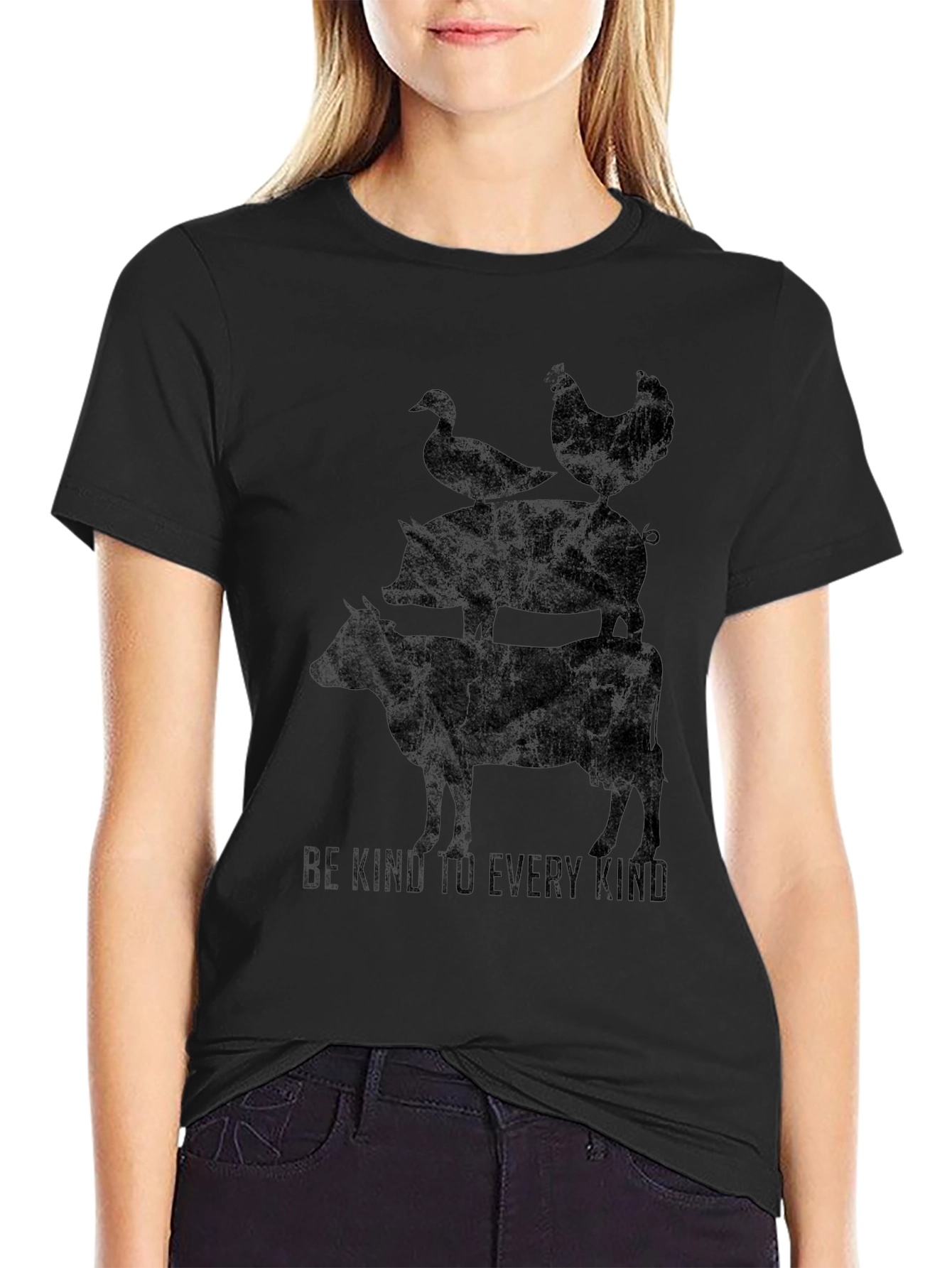 Be Kind to Every Kind Animal Stack T-Shirt