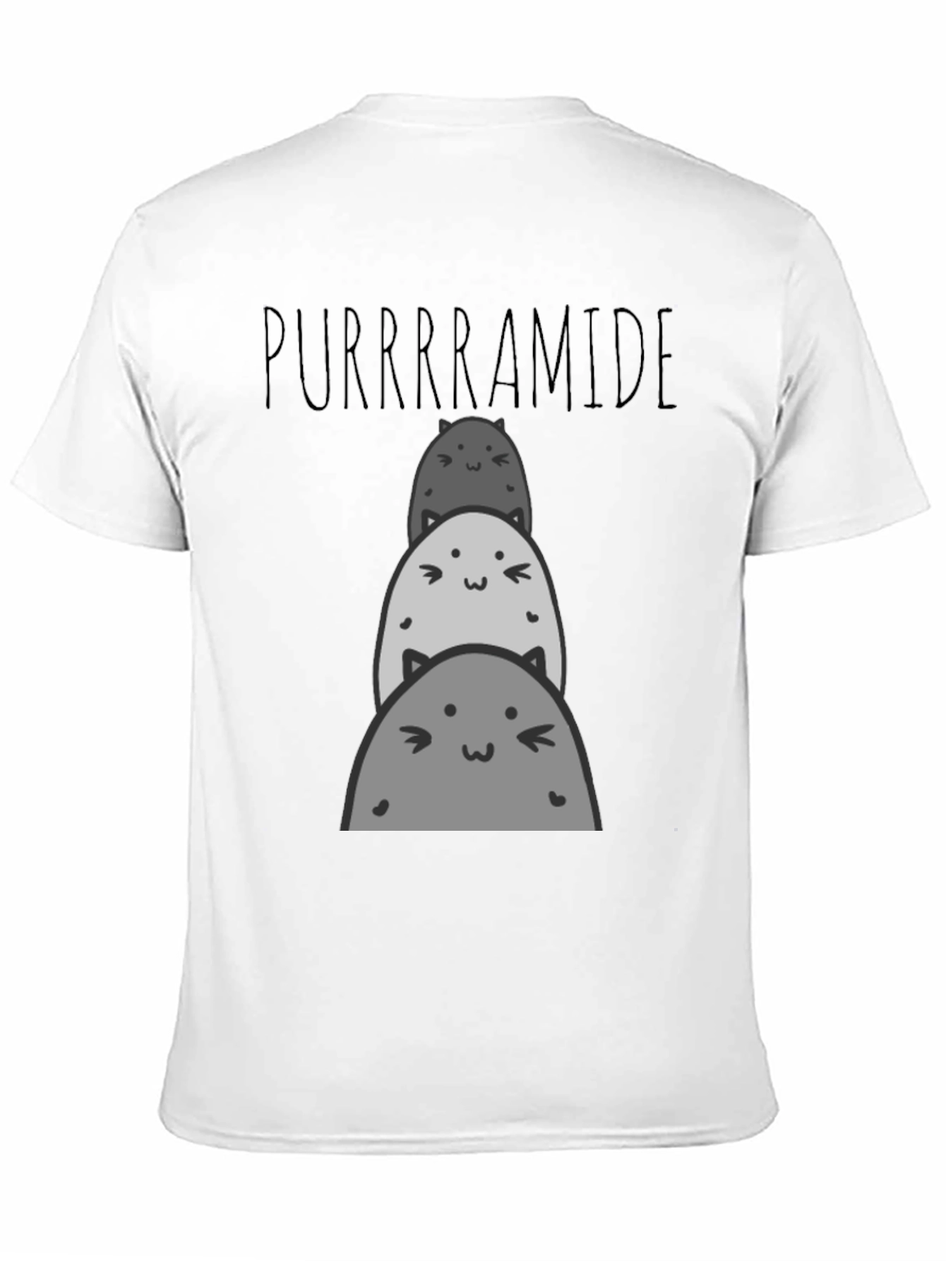 Purrrrramide Cat Stack Graphic T-Shirt