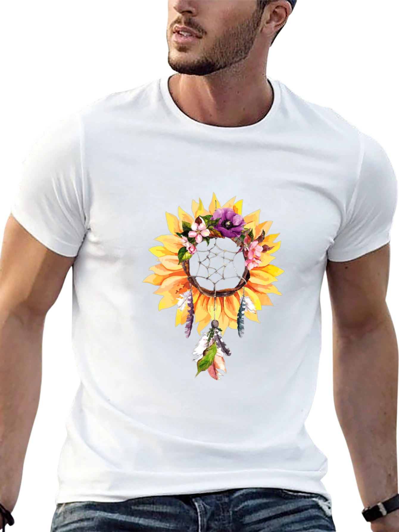 Sunflower Dreamcatcher Graphic Tee