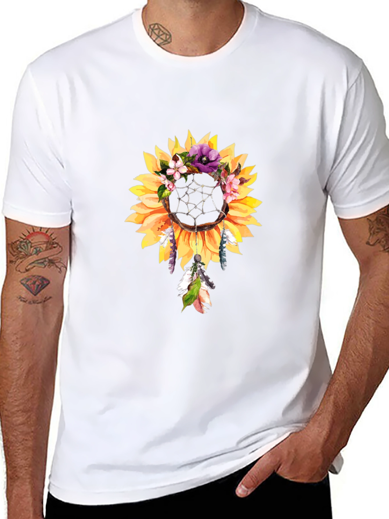 Sunflower Dreamcatcher Graphic Tee
