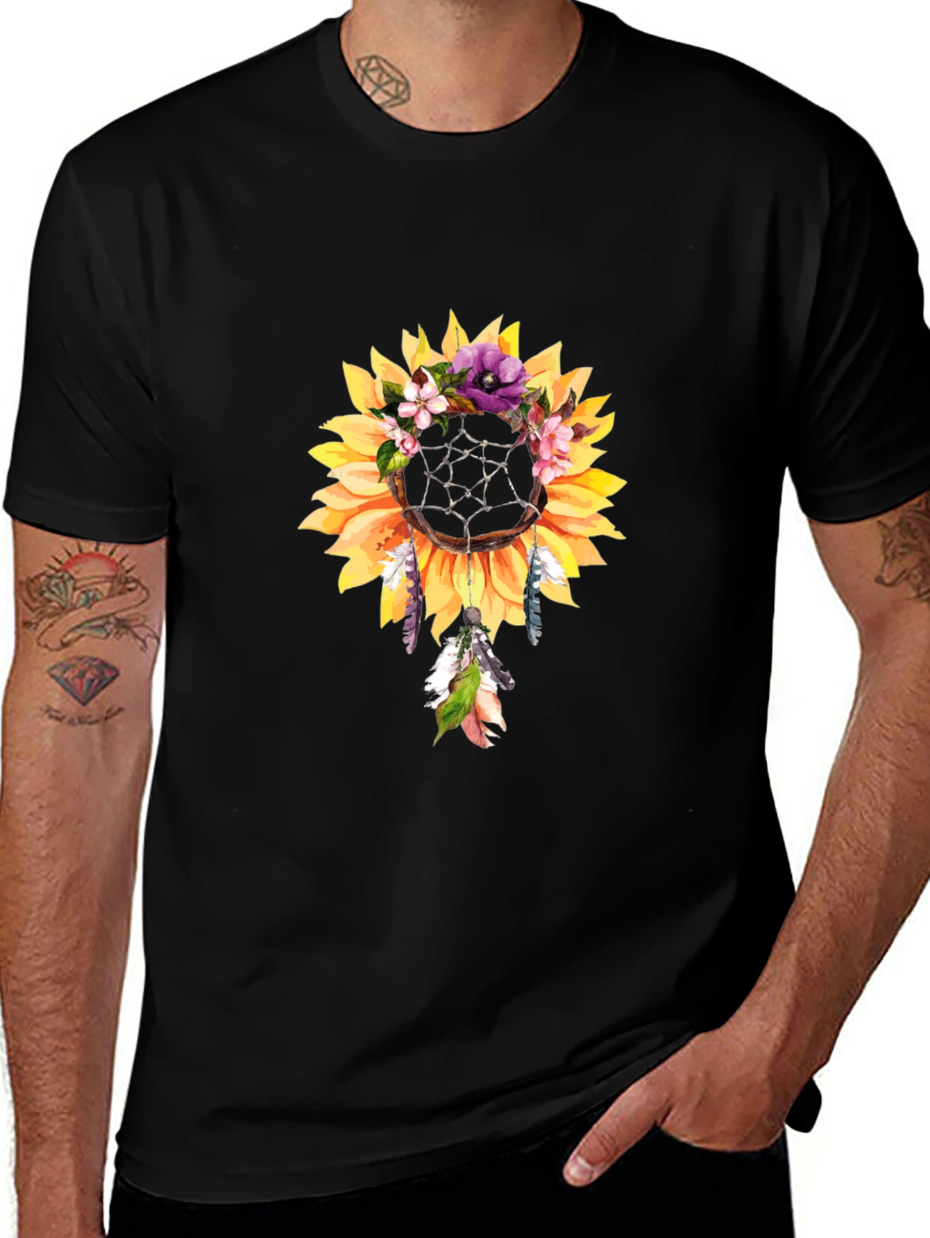 Sunflower Dreamcatcher Graphic Tee