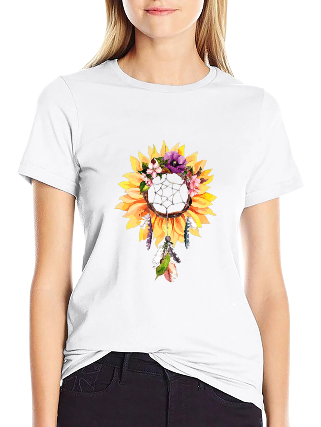 Sunflower Dreamcatcher Graphic Tee
