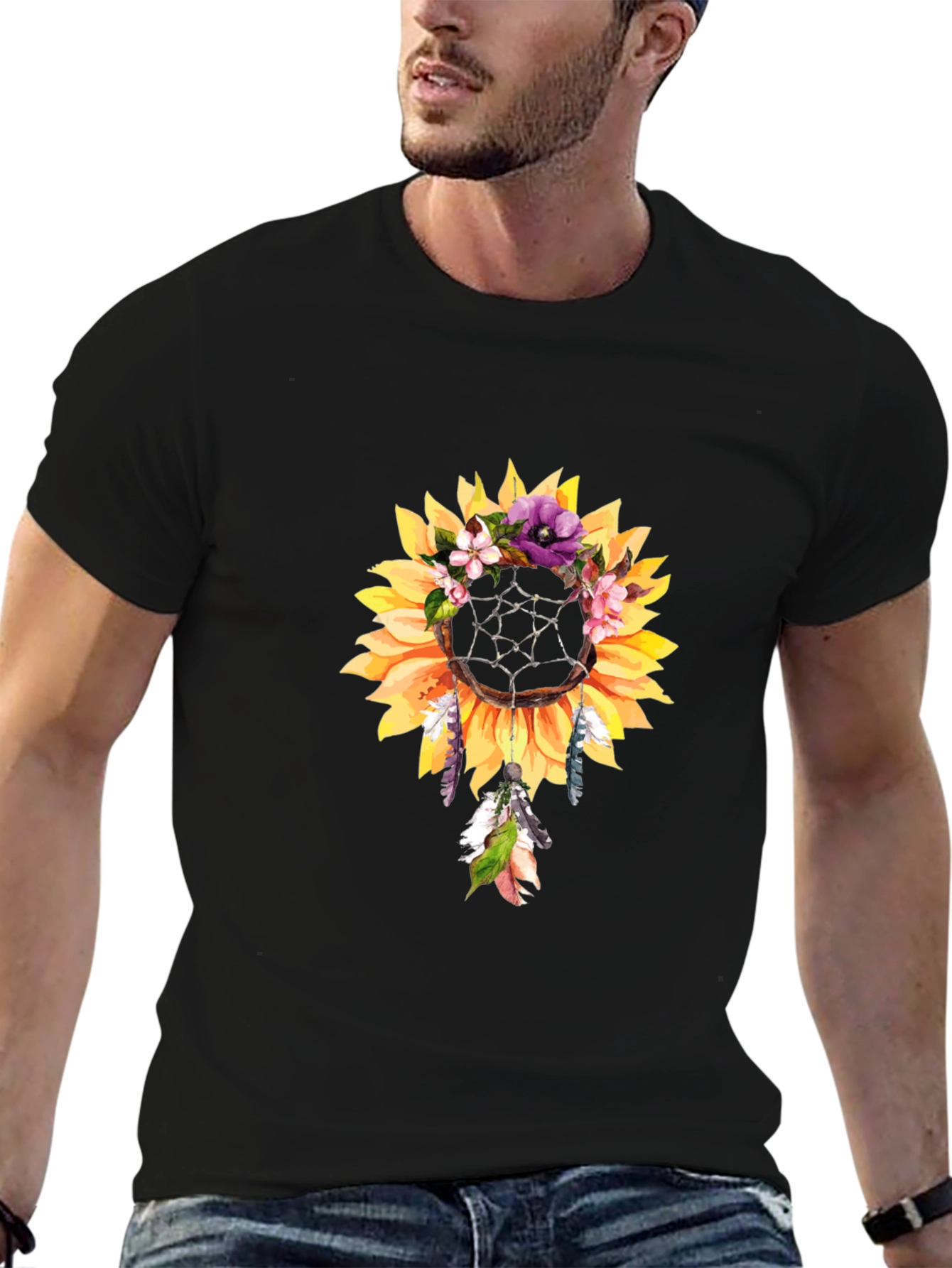 Sunflower Dreamcatcher Graphic Tee
